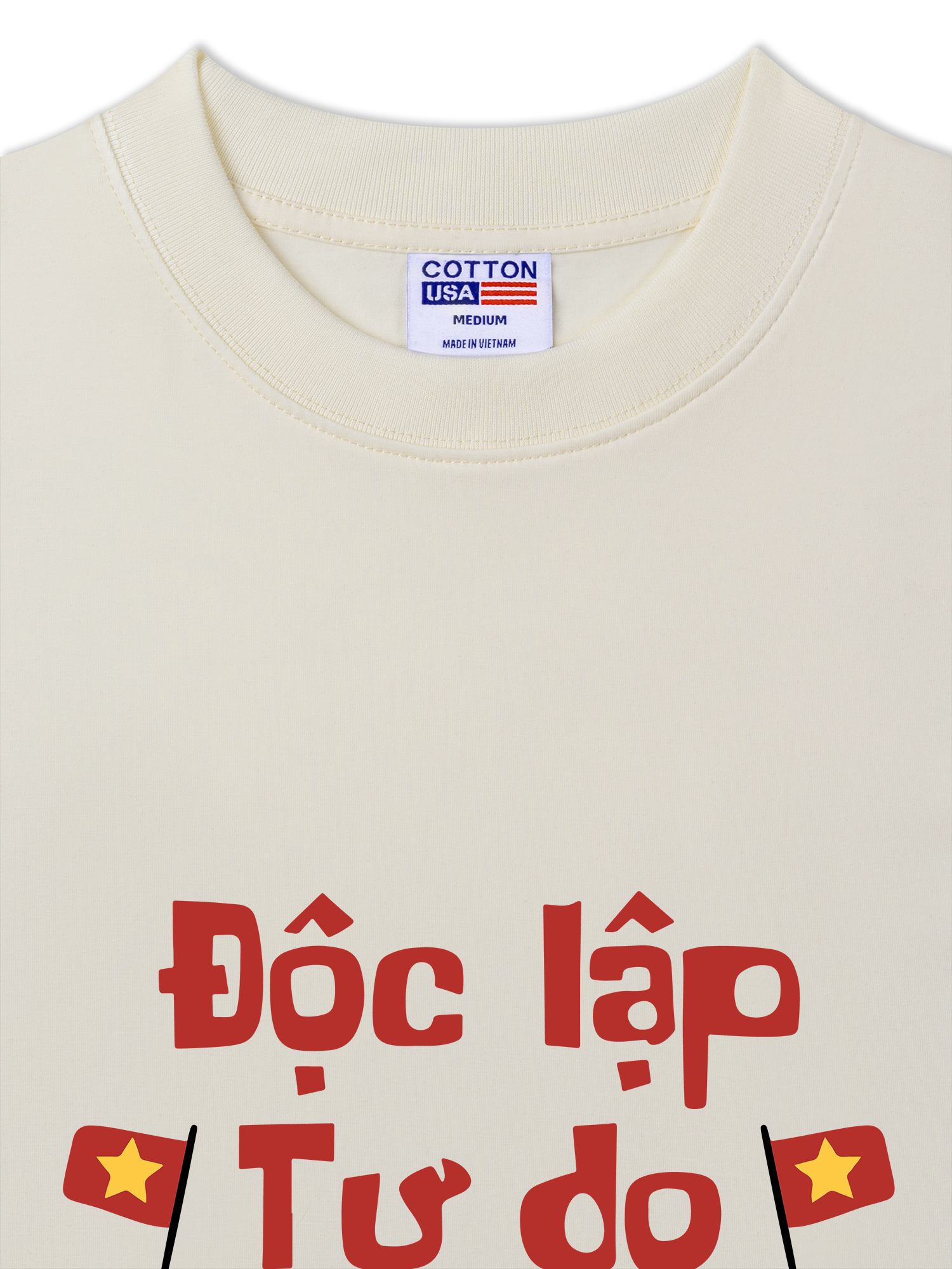 Áo Thun Relaxed Fit Độc Lập Tự Do Hạnh Phúc