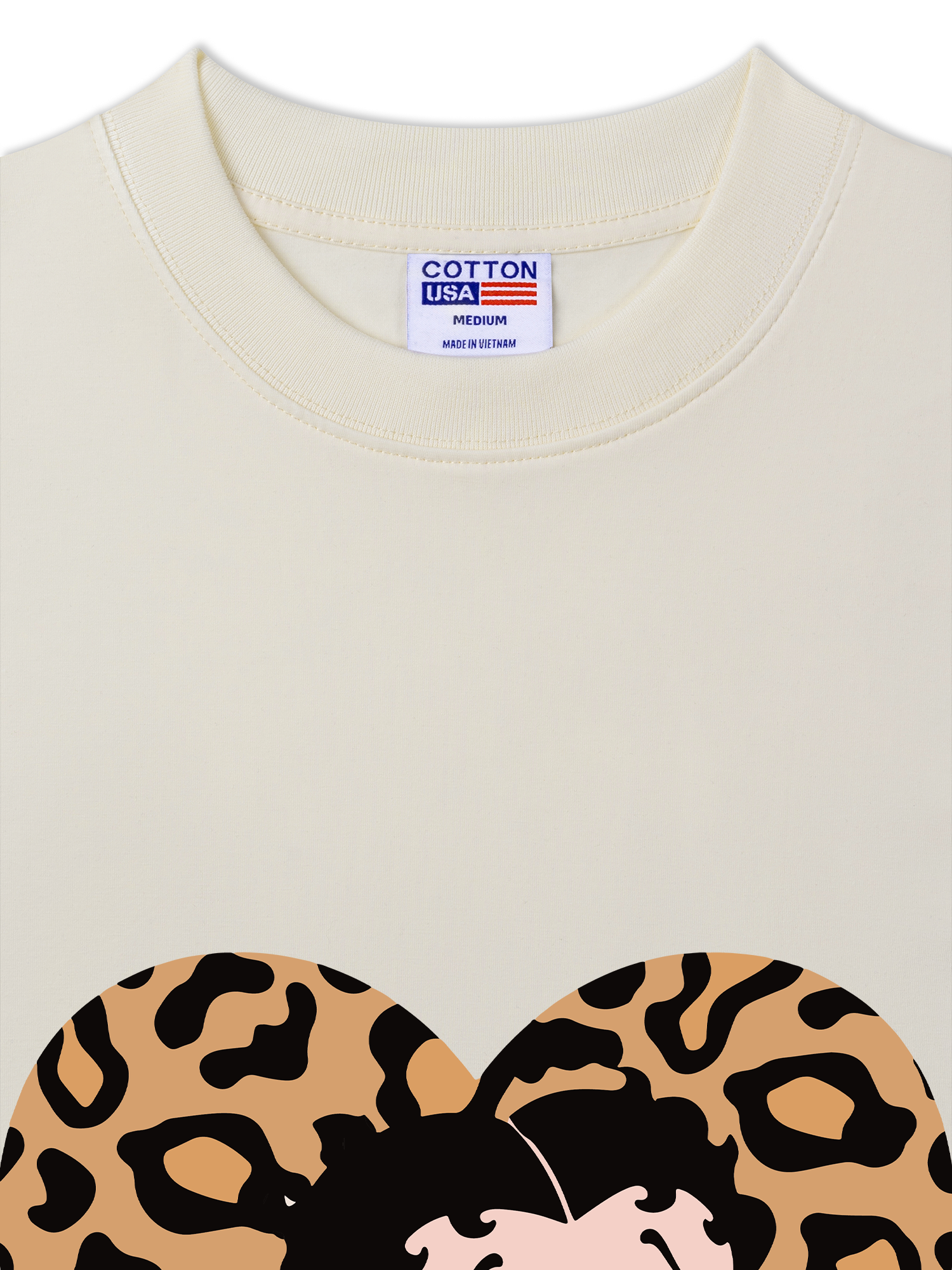 Áo Thun Relaxed Fit Urban Leopard Betty Cheetah Heart