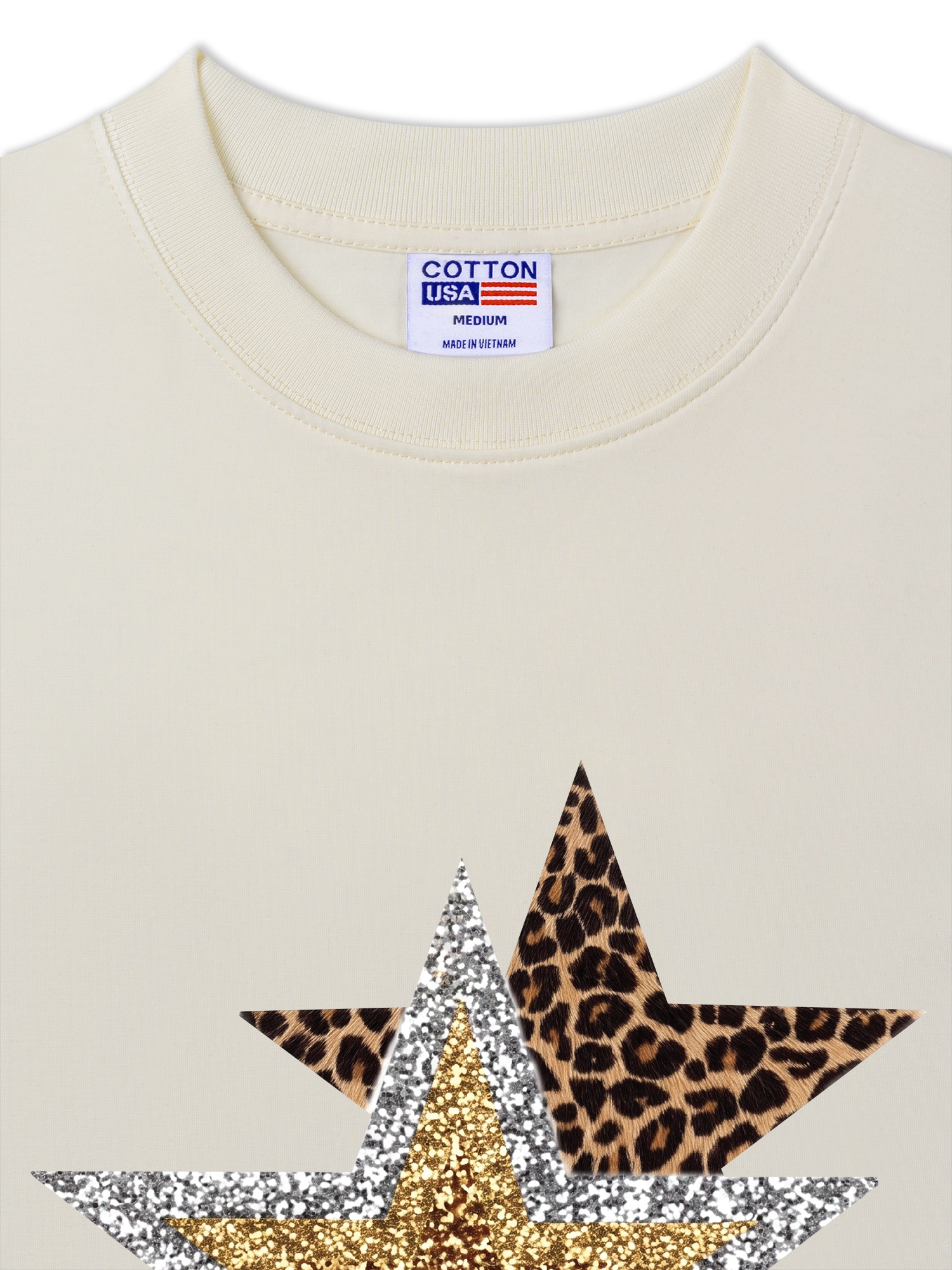 Áo Thun Relaxed Fit Urban Leopard Metallic Savage Stars
