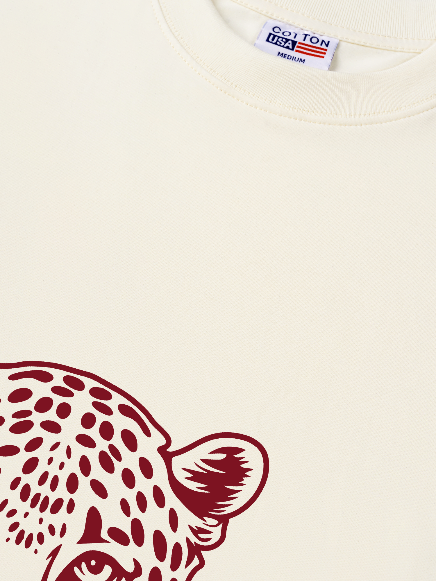 Áo Thun Relaxed Fit Urban Leopard Feline Face