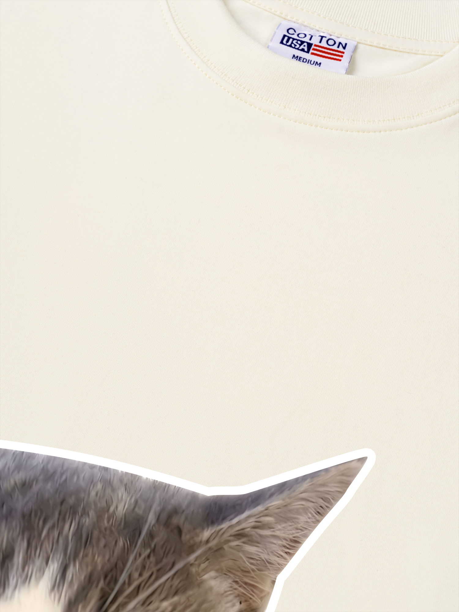 Áo Thun Relaxed Fit Badminton Cute Cat