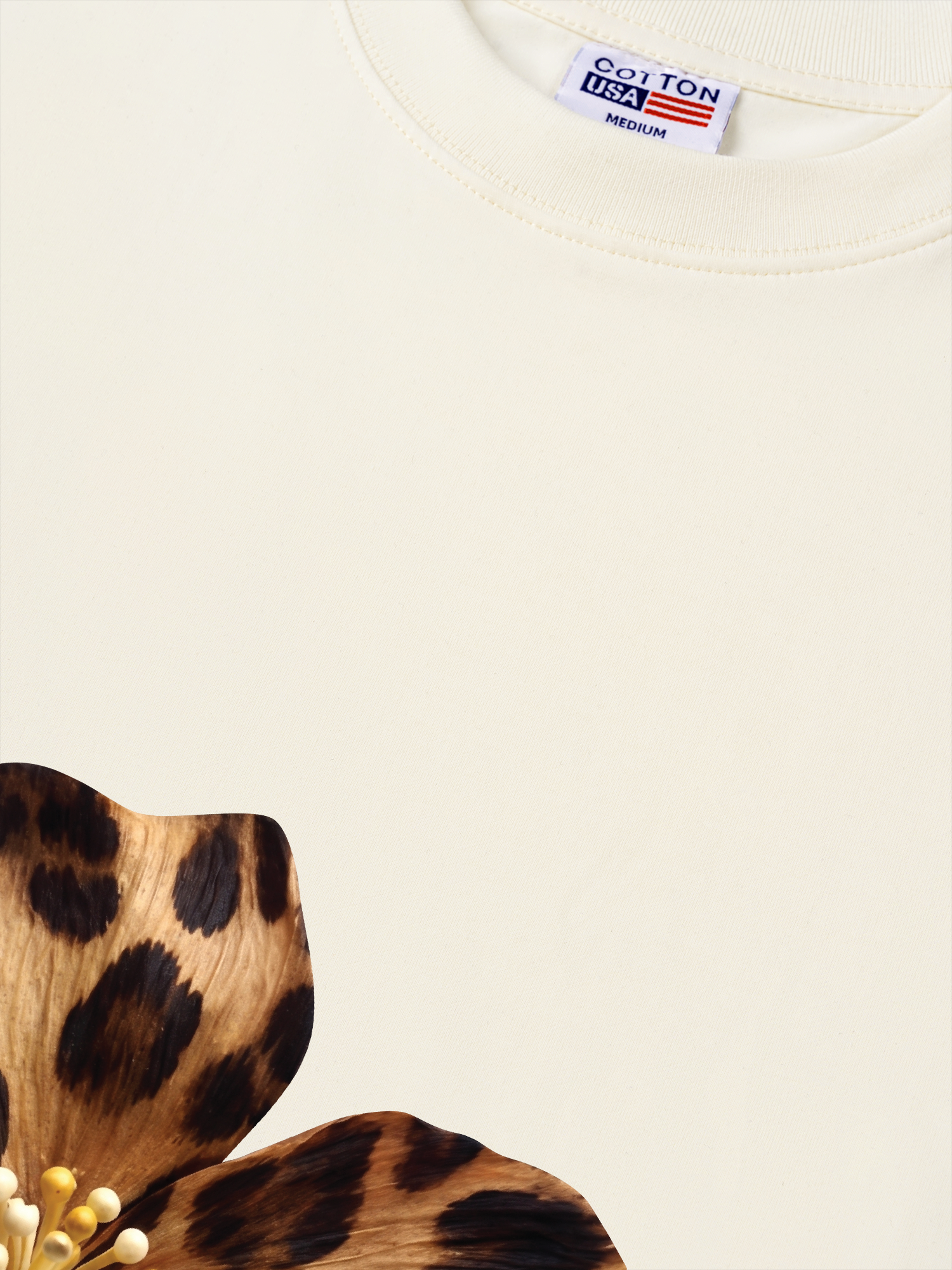 Áo Thun Relaxed Fit Urban Leopard  Safari Spotted Petals