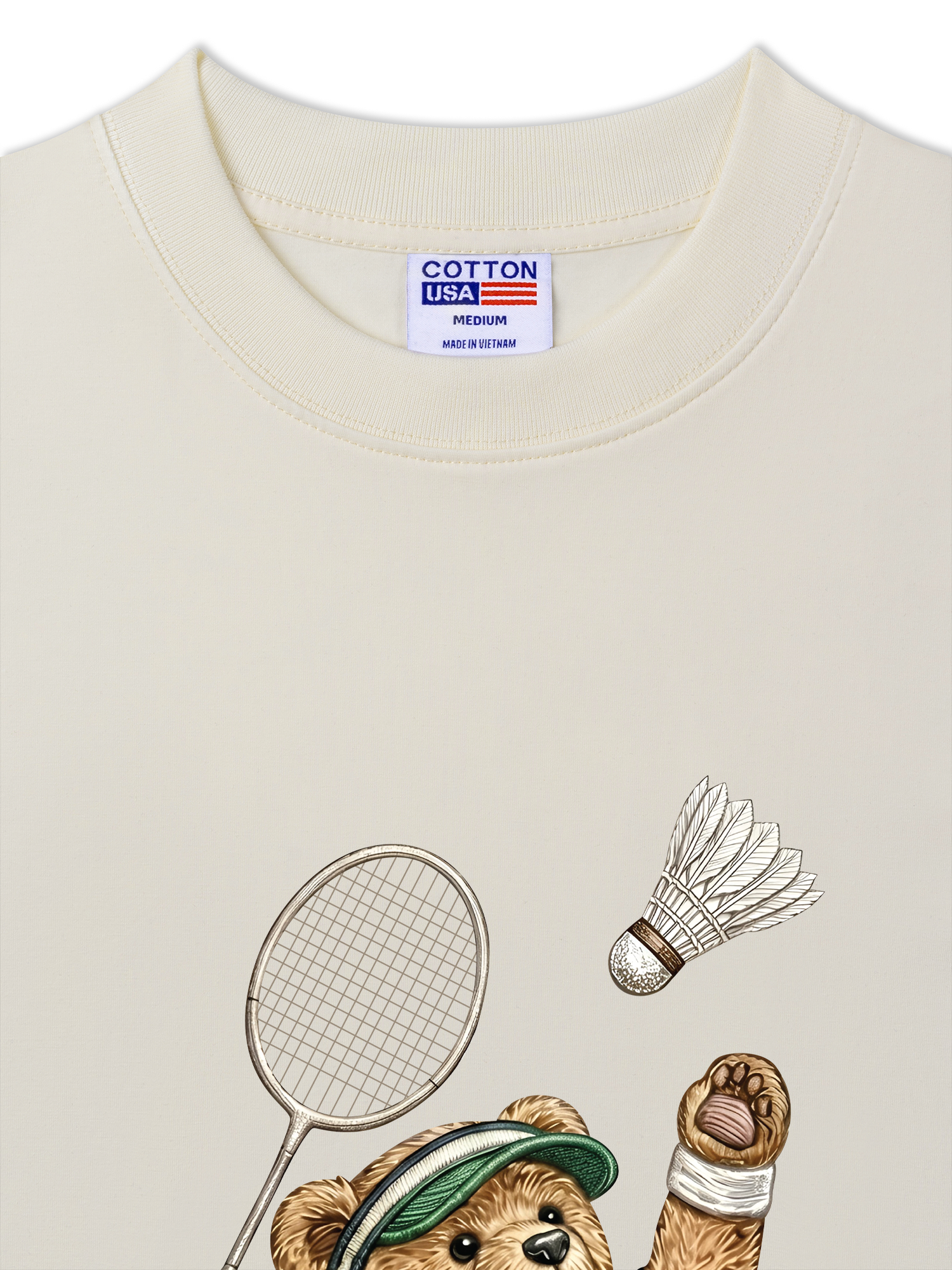 Áo Thun Relaxed Fit Badminton Teddy 88