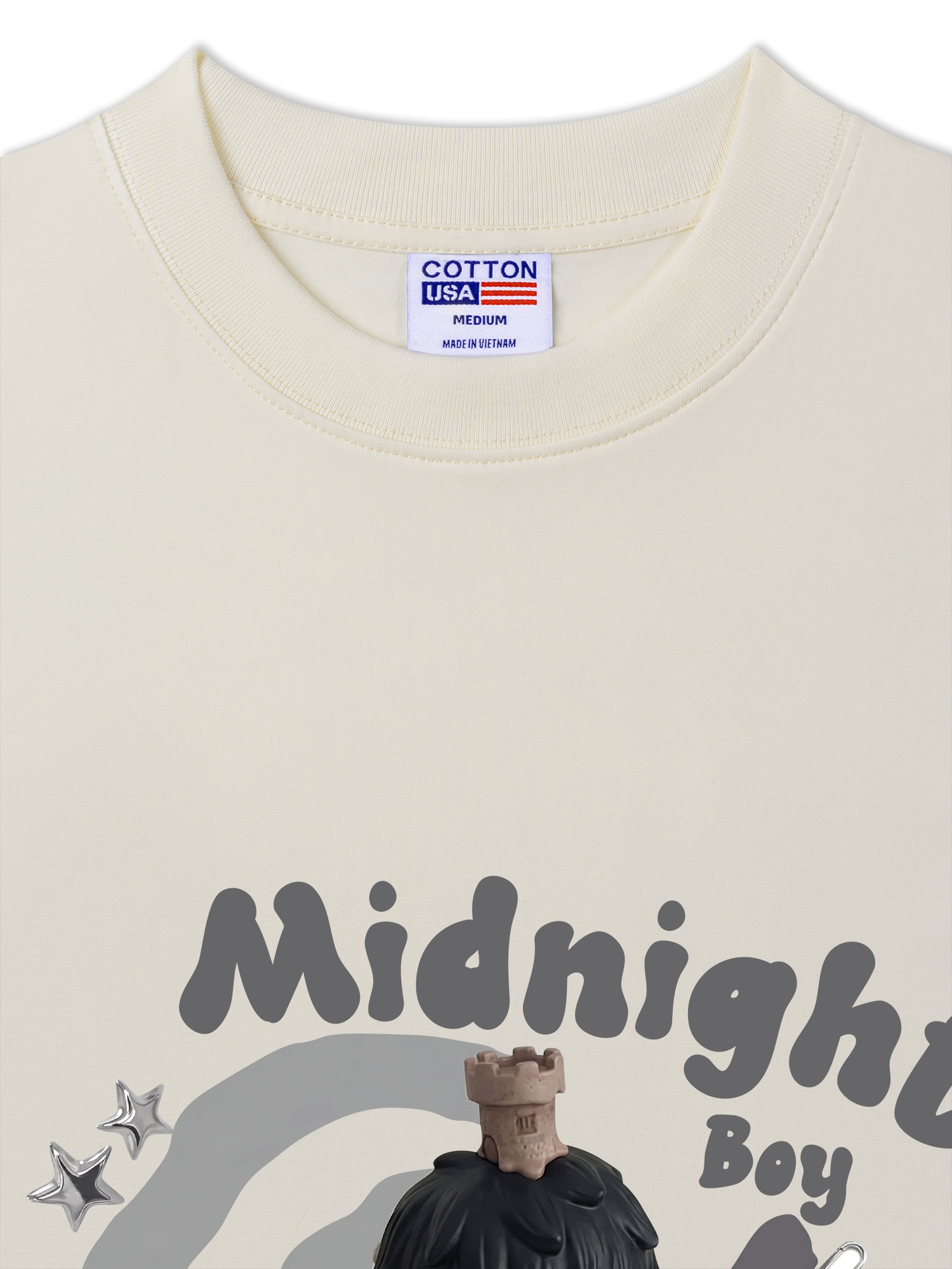 Áo Thun Relaxed Fit Cute Gang Mightnight Boy