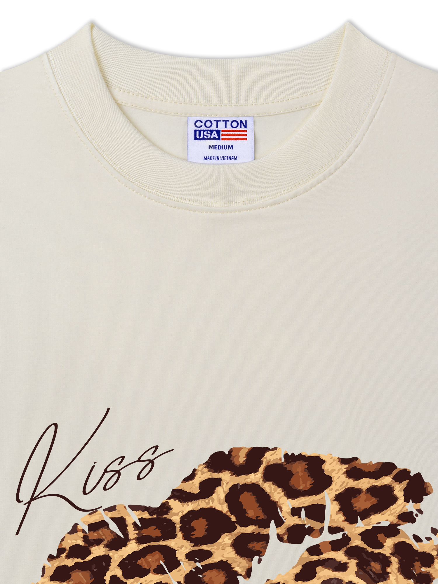 Áo Thun Relaxed Fit Urban Leopard Kiss Lip