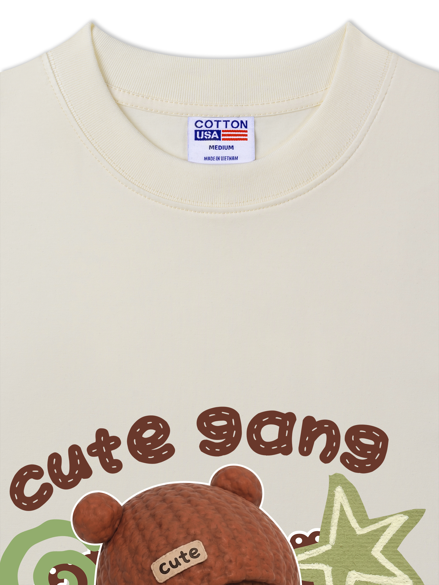 Áo Thun Relaxed Fit Cute Gang