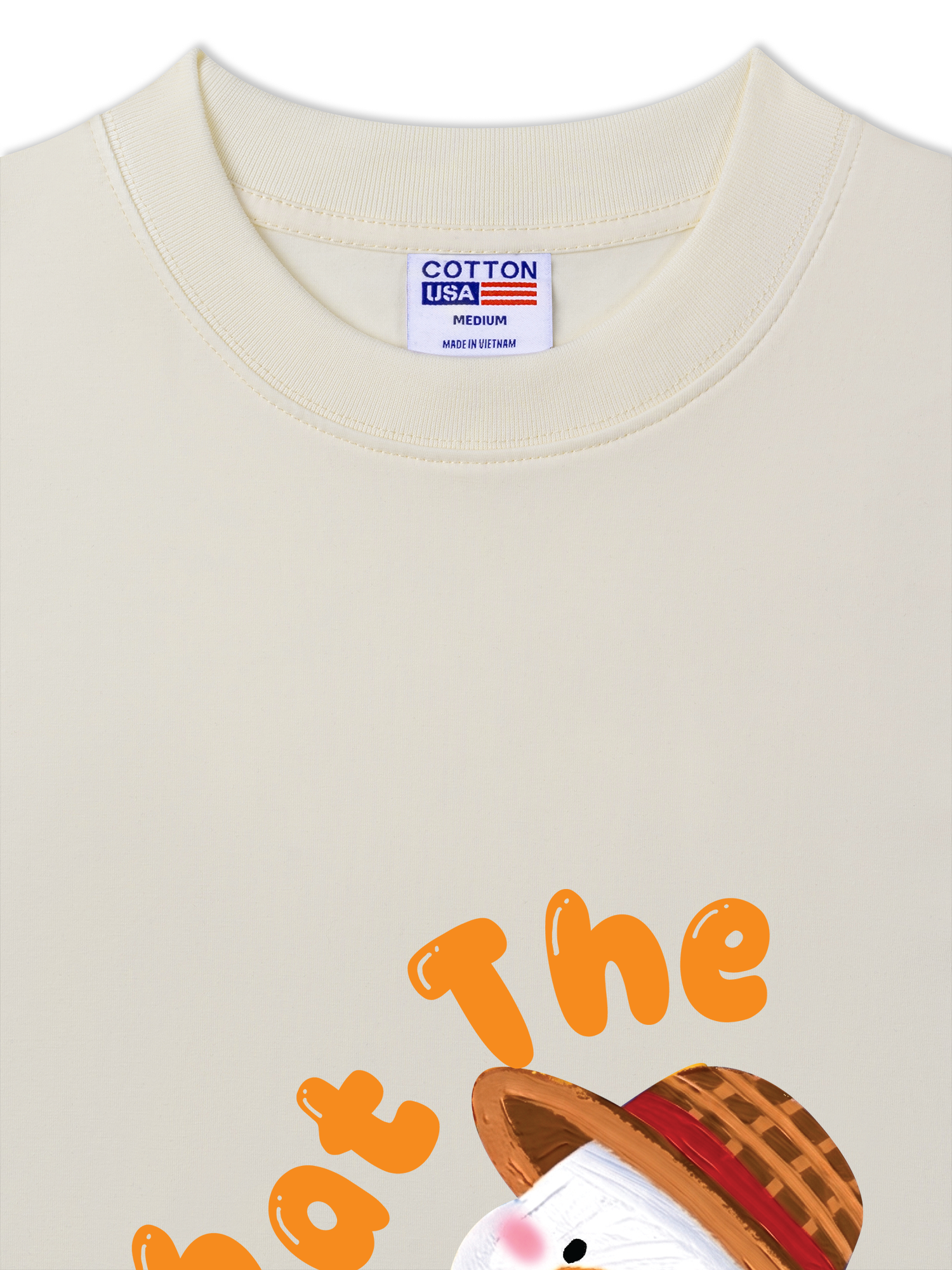 Áo Thun Relaxed Fit Farm What The Duck Orange