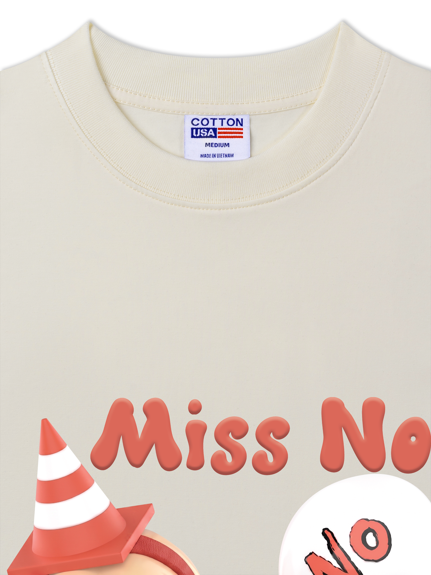 Áo Thun Relaxed Fit Cute Gang Miss No