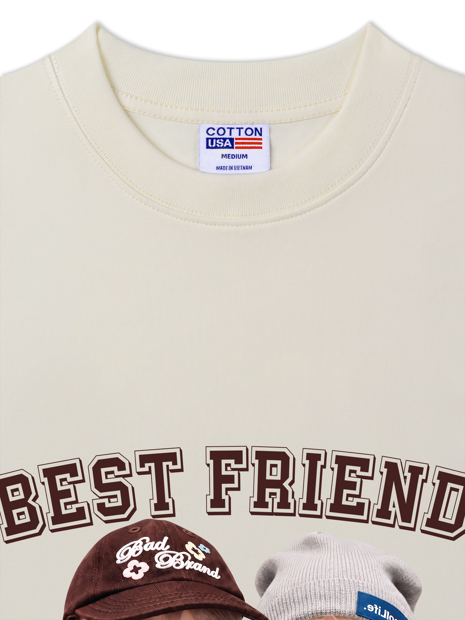 Áo Thun Relaxed Fit Cute Gang Best Friend
