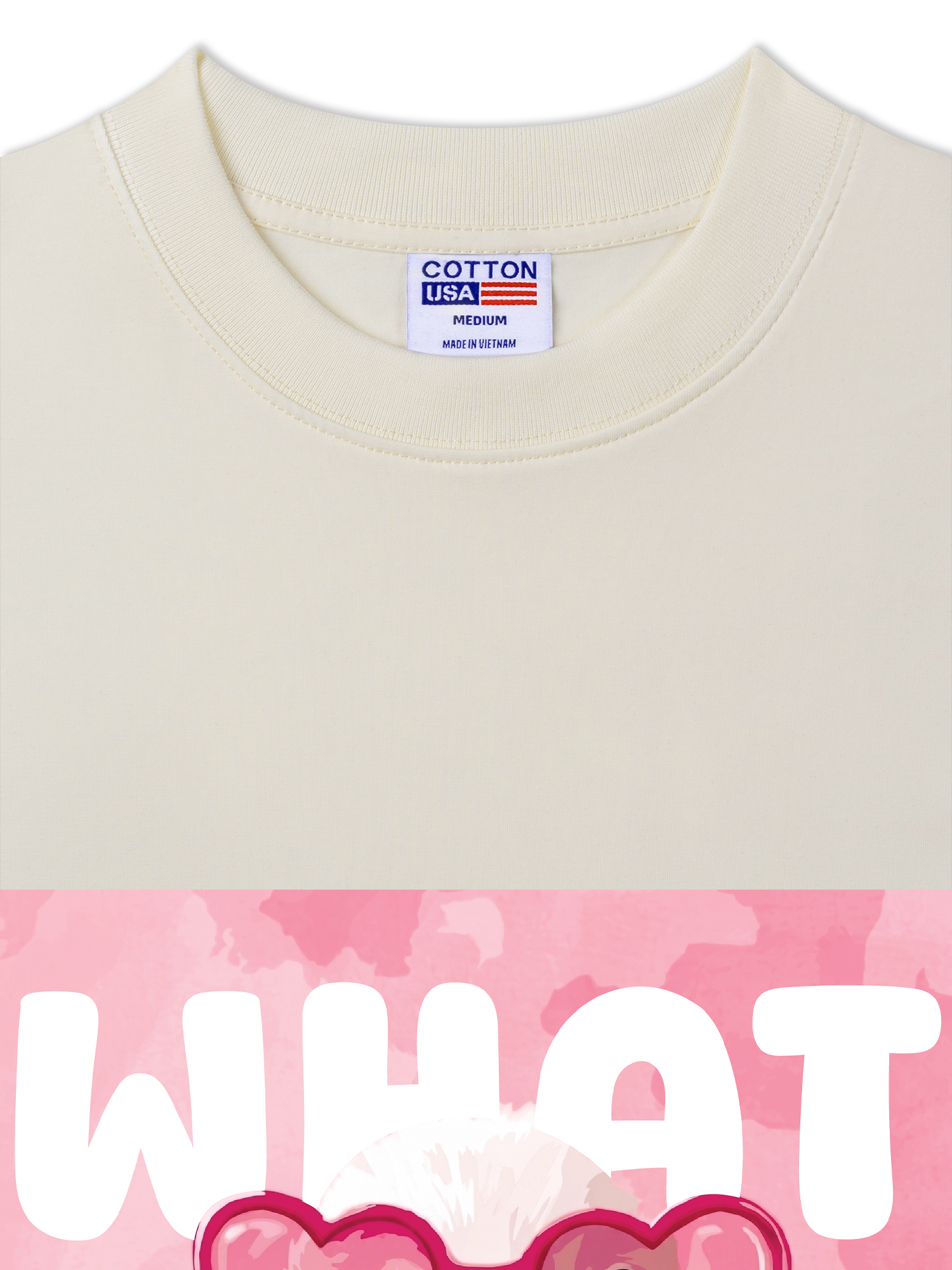Áo Thun Relaxed Fit Farm What The Duck Pink