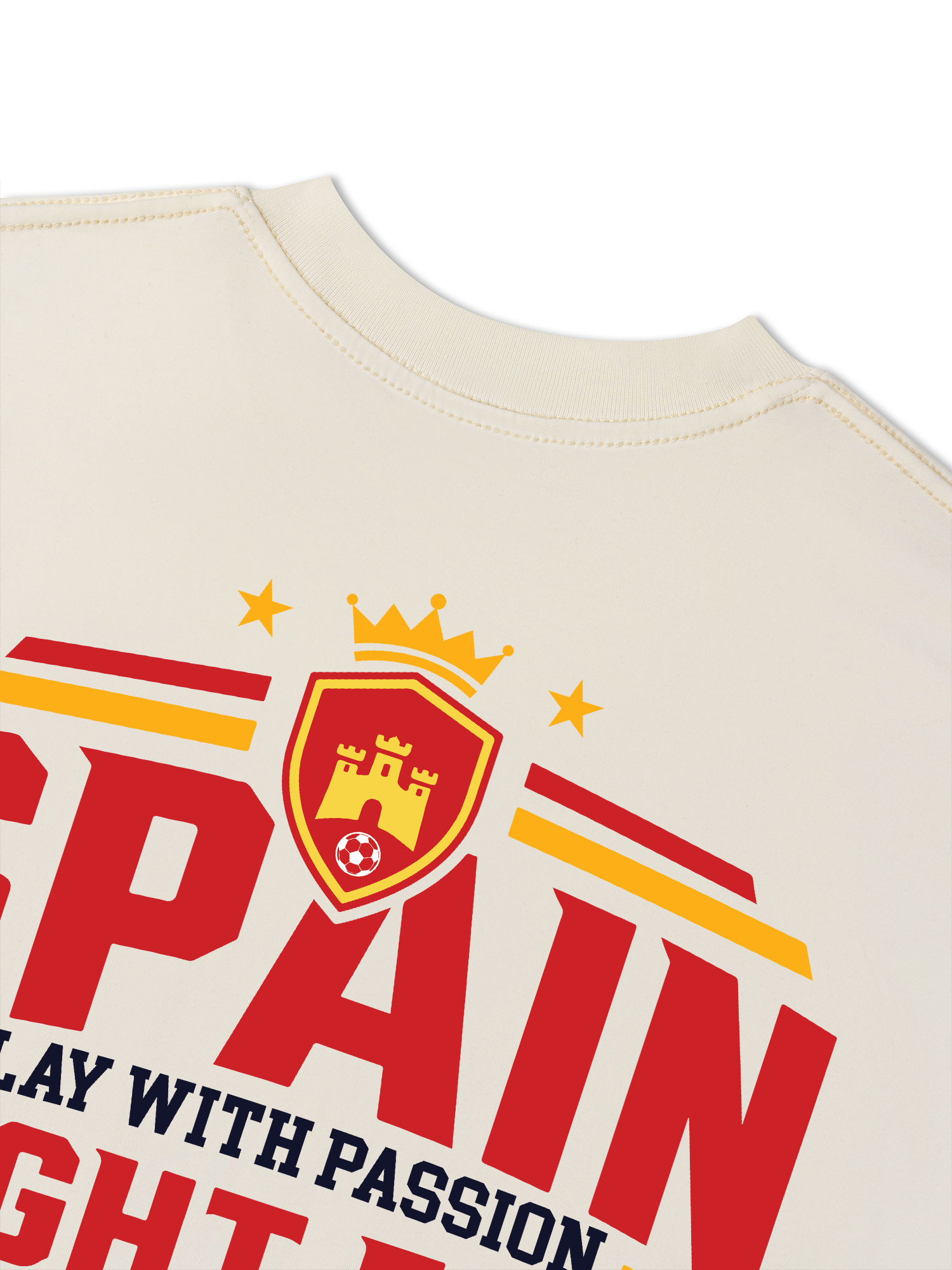 Áo Thun Relaxed Fit Soccer Spain Play With Pasion