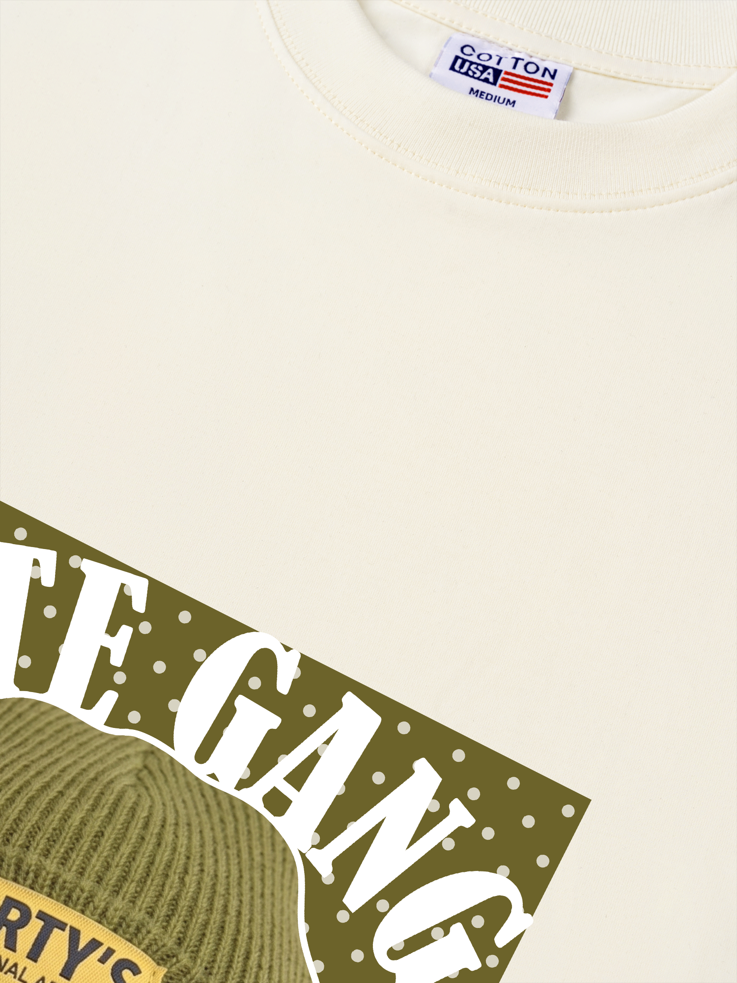 Áo Thun Relaxed Fit Cute Gang Green Dotty