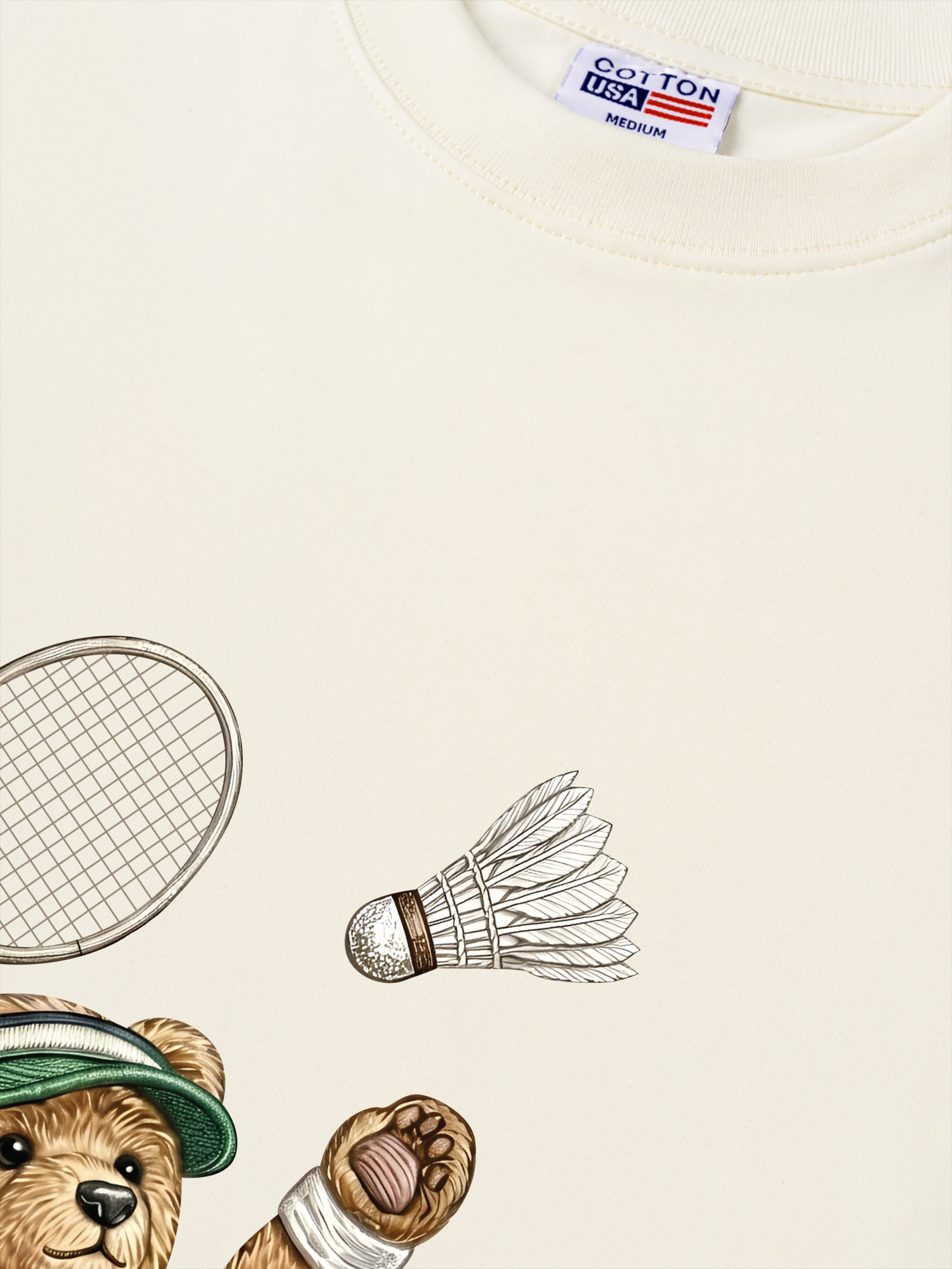 Áo Thun Relaxed Fit Badminton Teddy 88