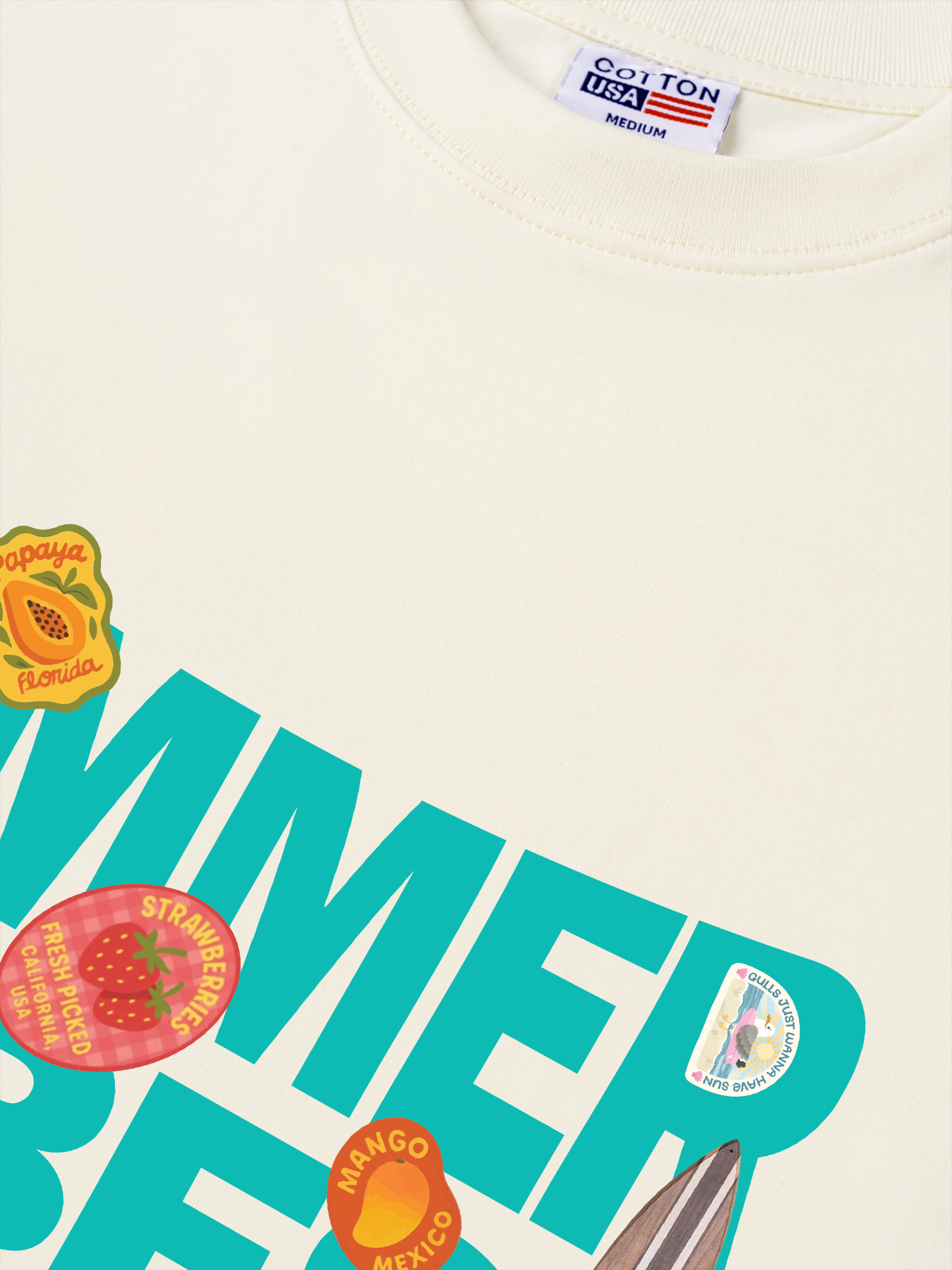 Áo Thun Relaxed Fit Tropical Summer Vibes