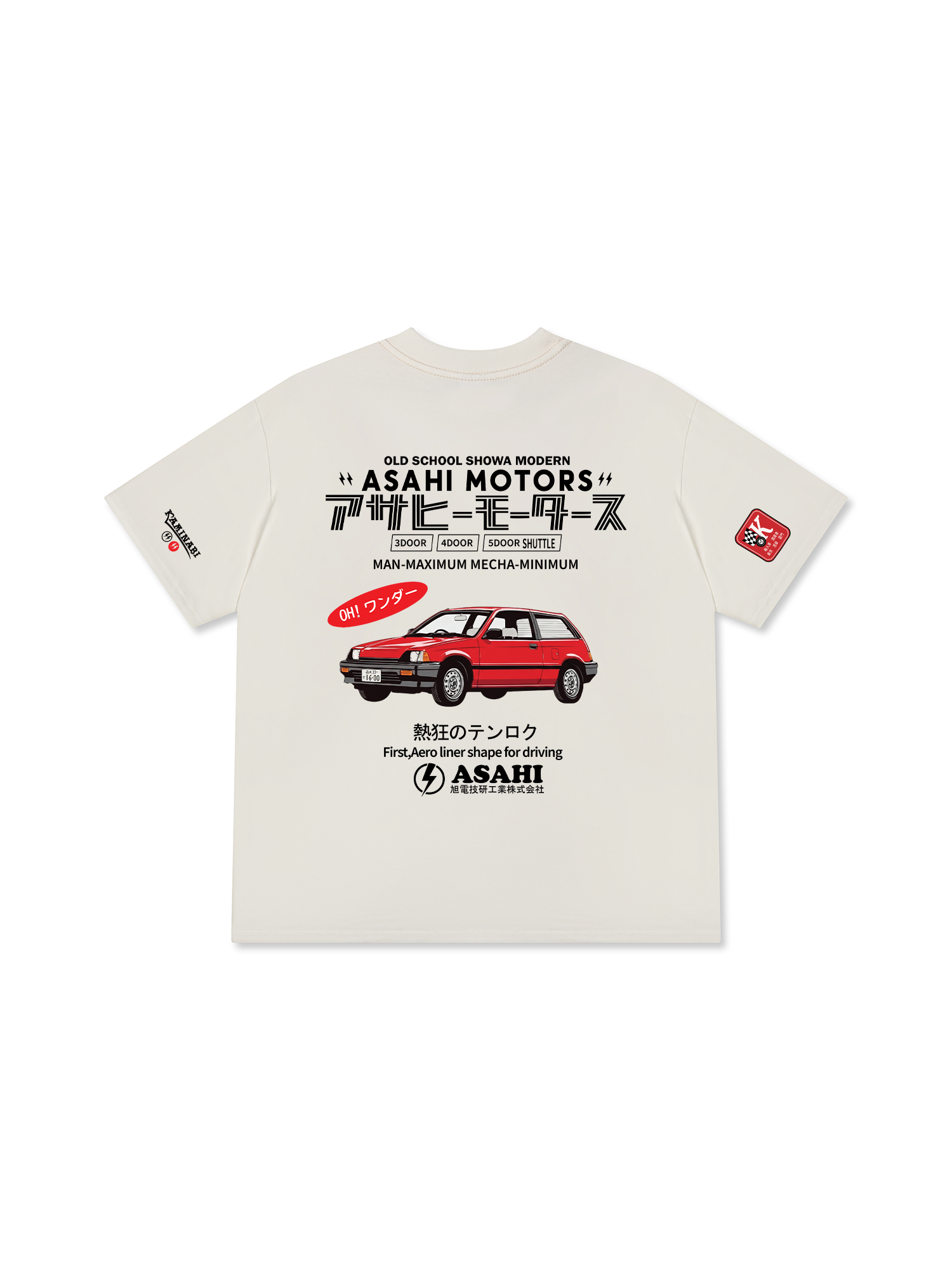 Áo Thun Relaxed Fit JDM Car Asahi Motors