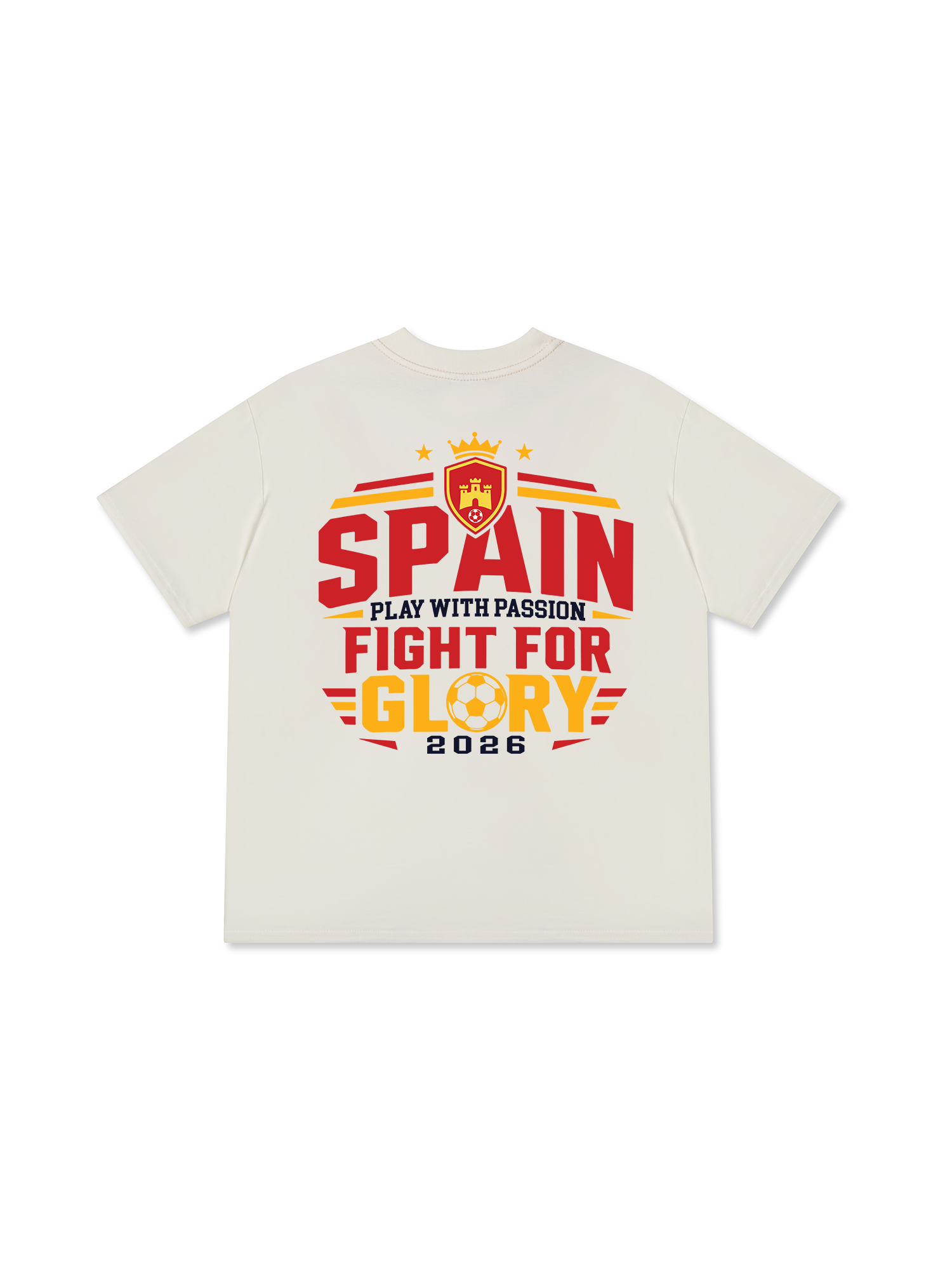 Áo Thun Relaxed Fit Soccer Spain Play With Pasion