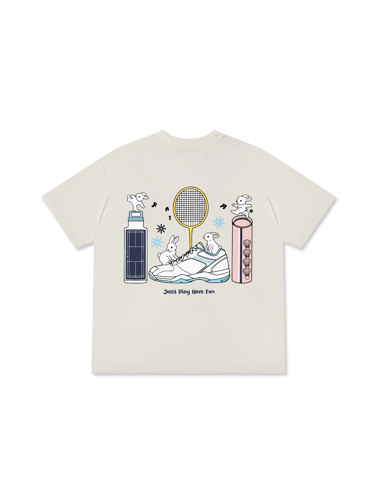 Áo Thun Relaxed Fit Badminton Just Play Have Fun