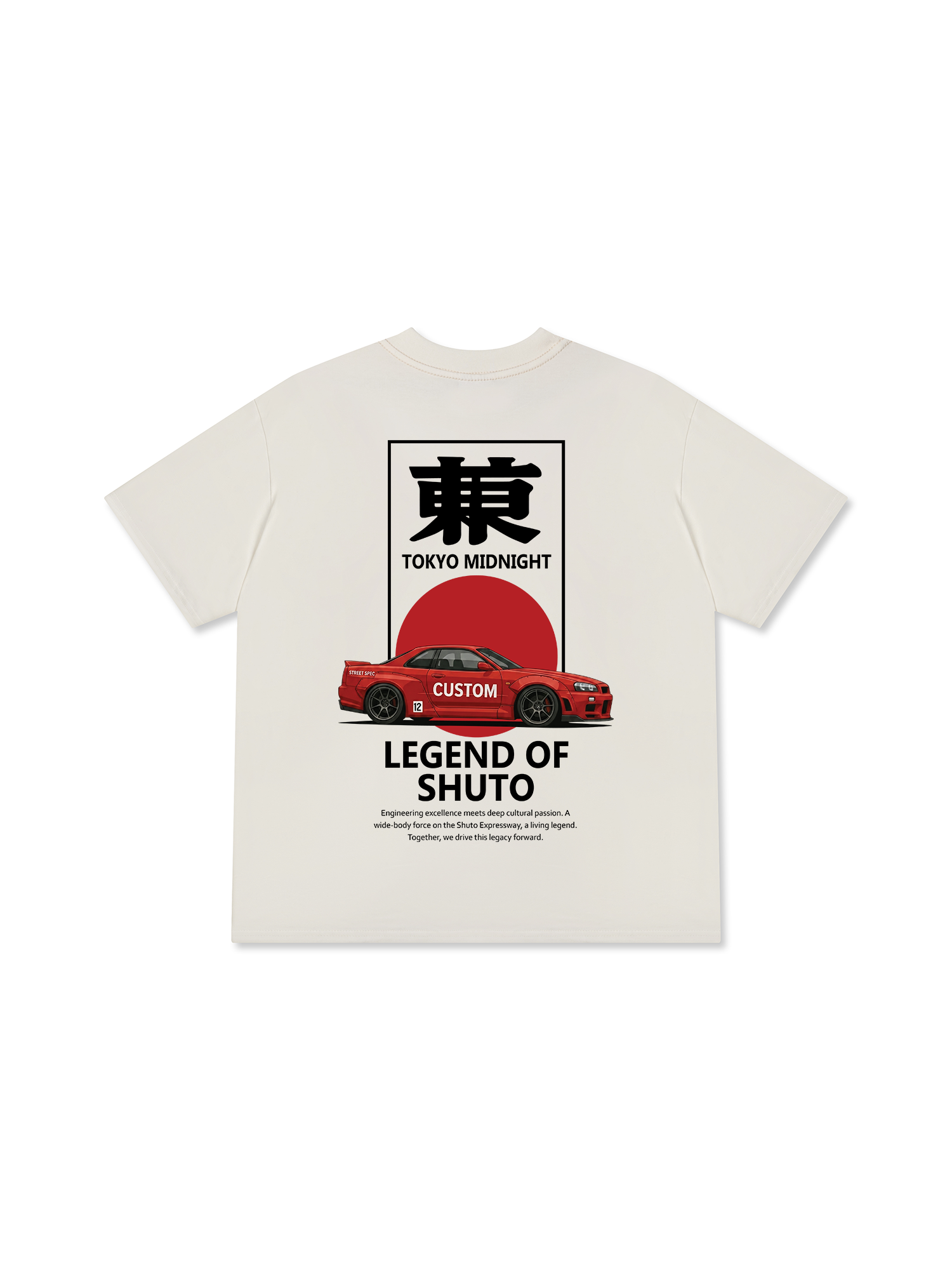 Áo Thun Relaxed Fit JDM Car Shuto Loop