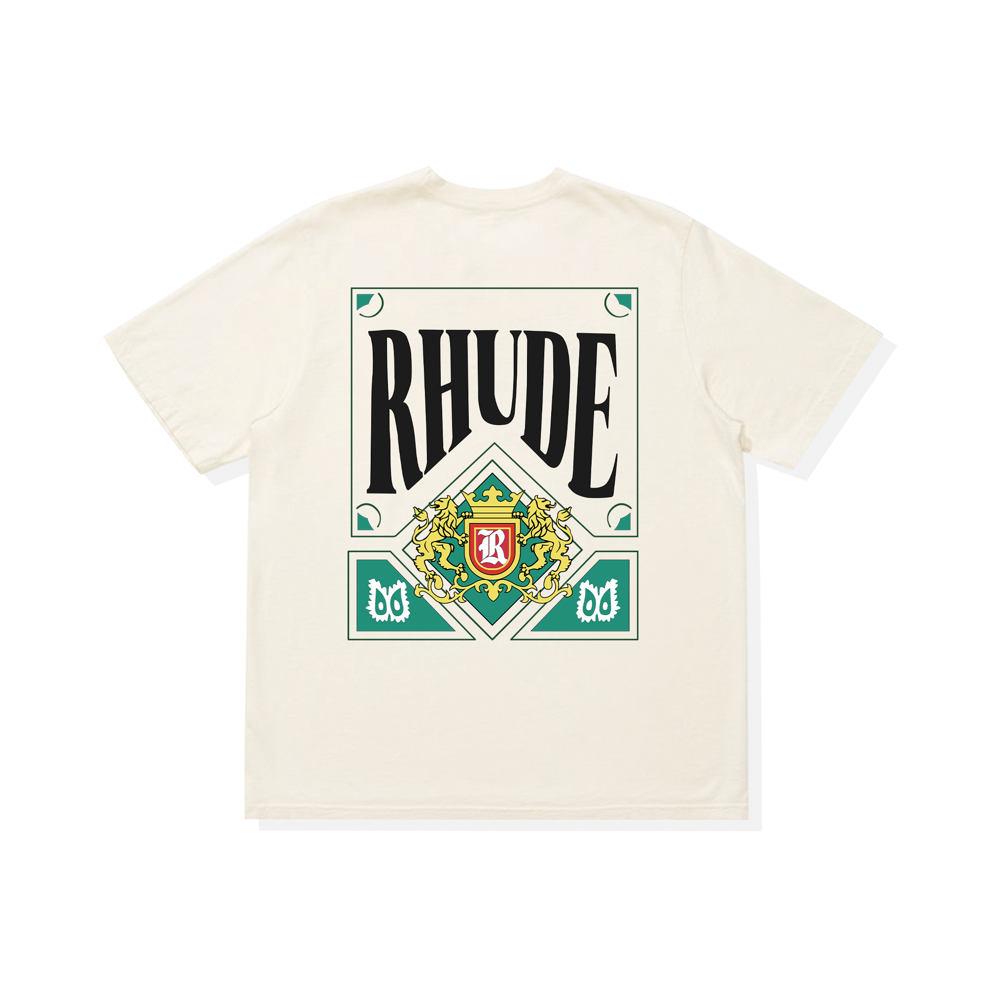 Áo Thun Oversize RHUDE CARD Green