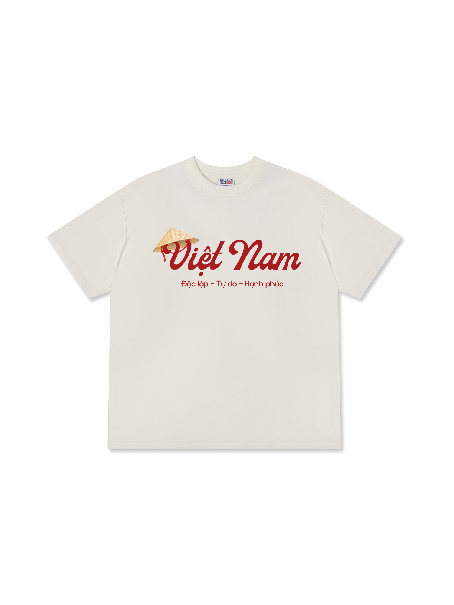 Áo Thun Relaxed Fit Việt Nam Độc Lập Tự Do Hạnh Phúc