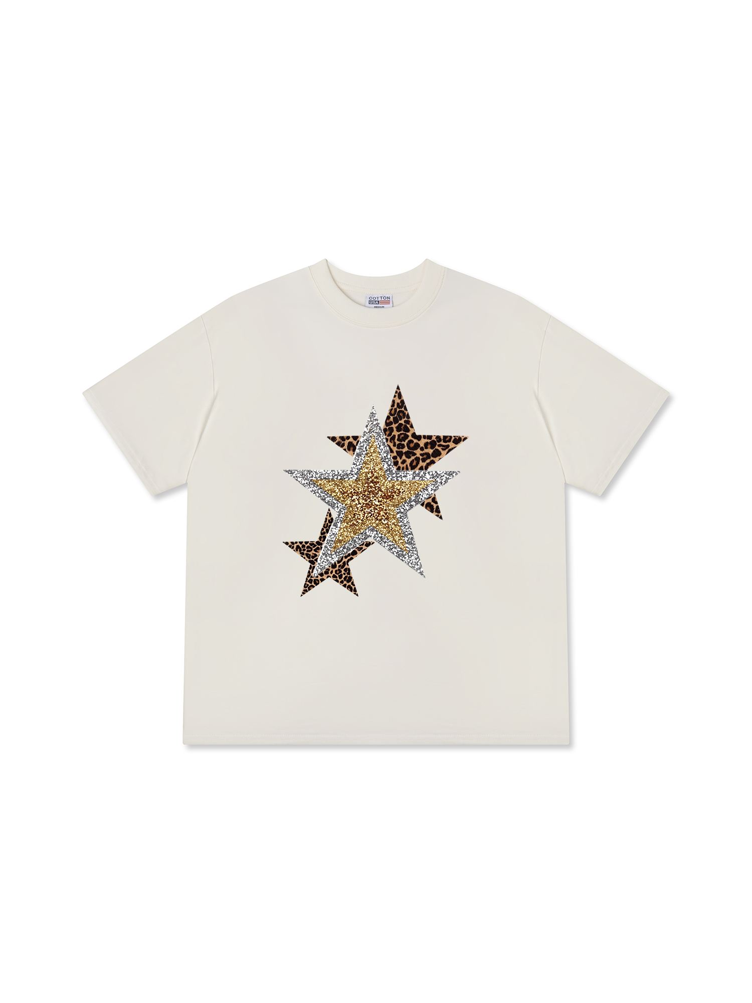 Áo Thun Relaxed Fit Urban Leopard Metallic Savage Stars