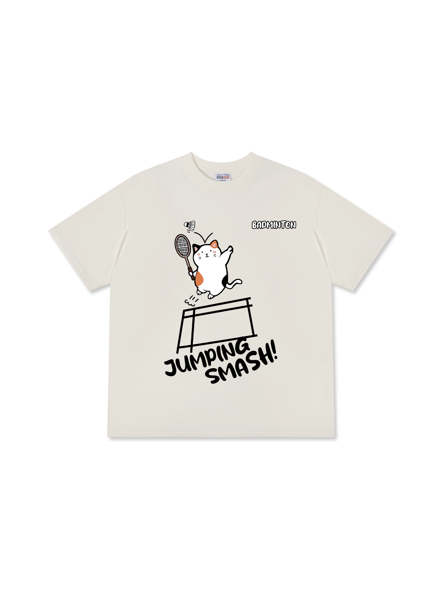 Áo Thun Relaxed Fit Badminton Jumping Smash