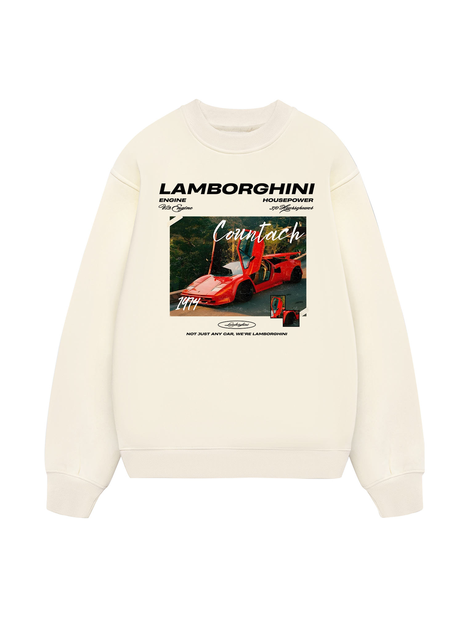 Lamborghini Red Countach Sweater