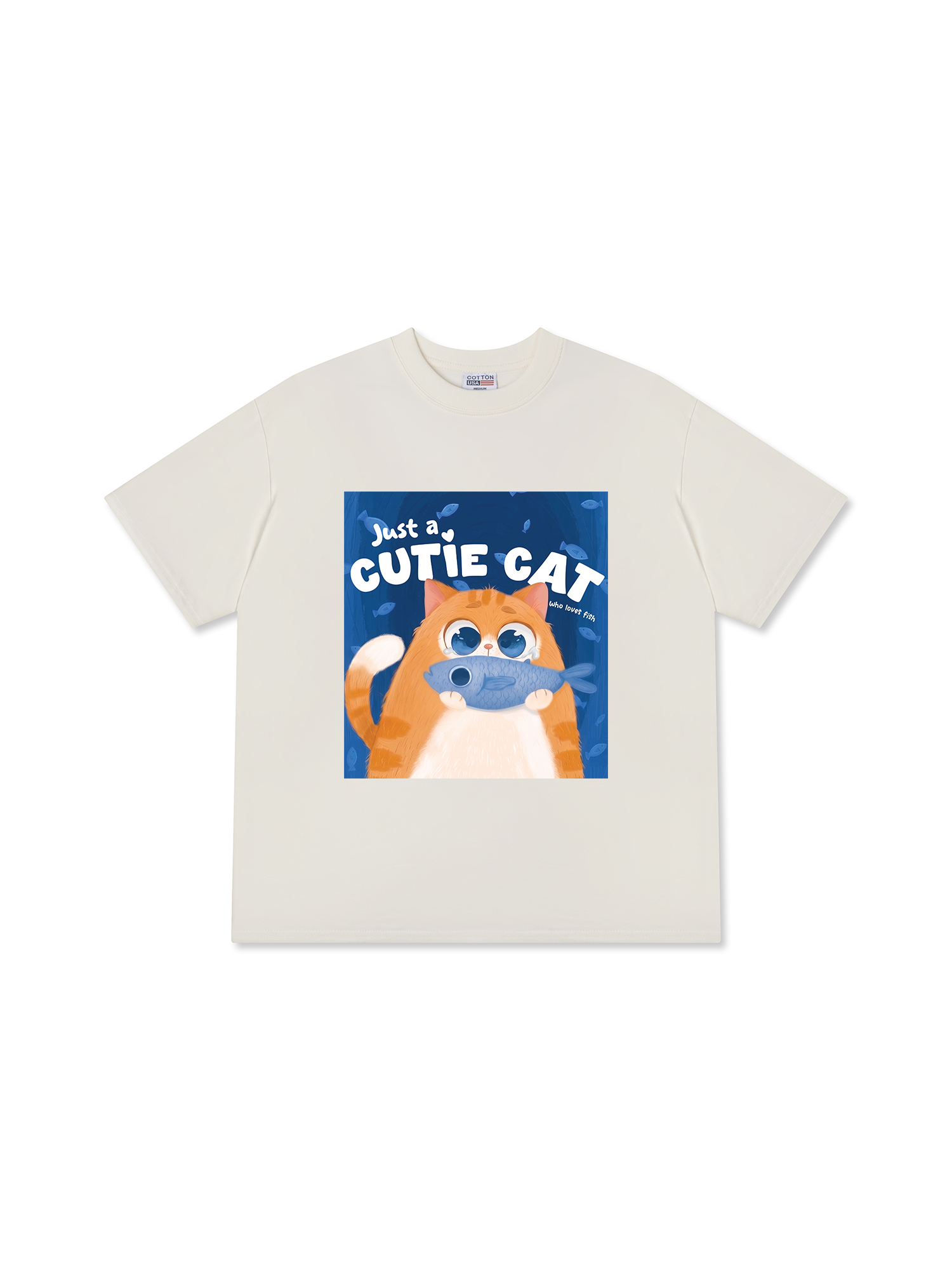 Áo Thun Relaxed Fit Soft Paw Just A Cat