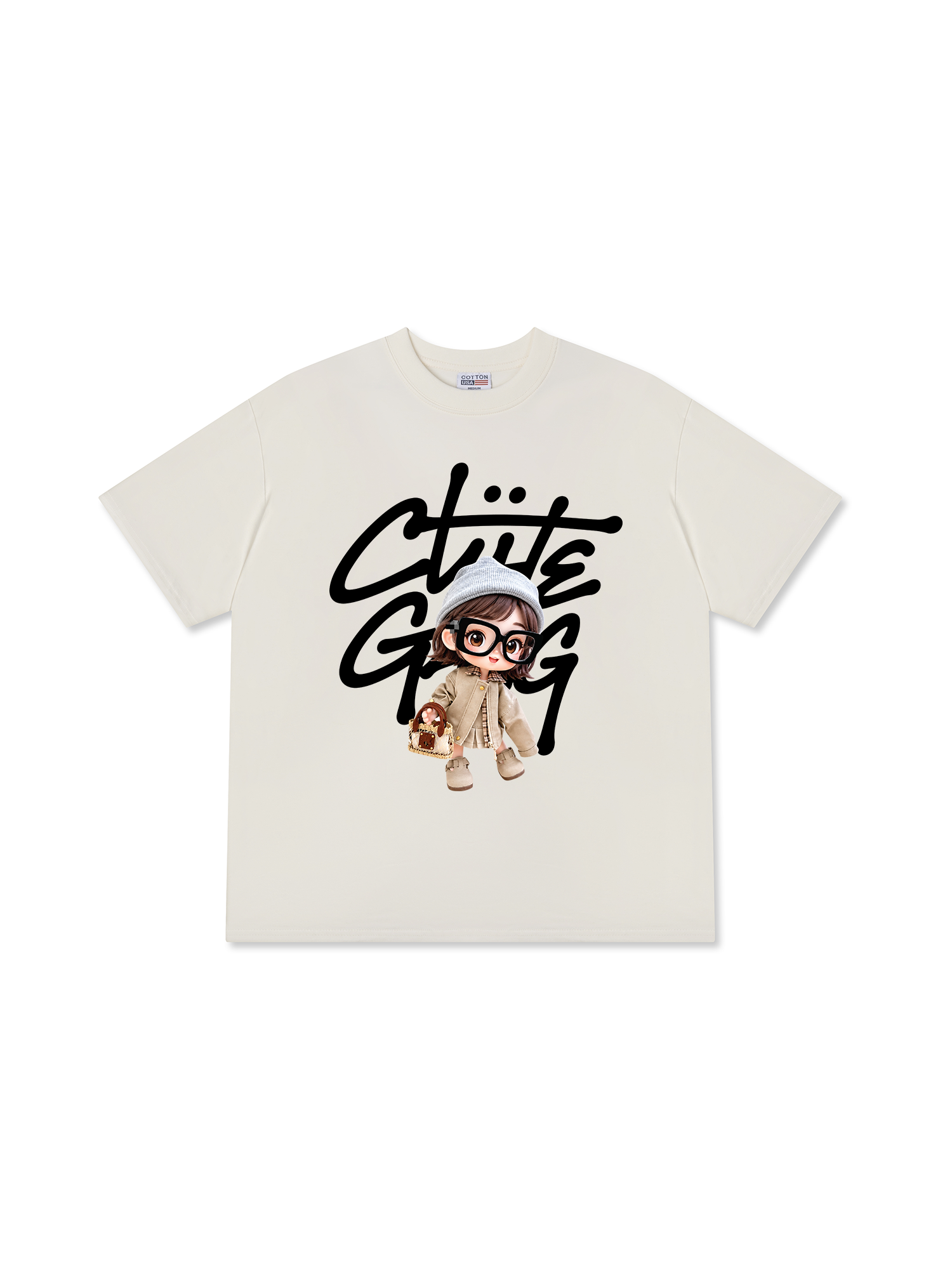 Áo Thun Relaxed Fit Cute Gang