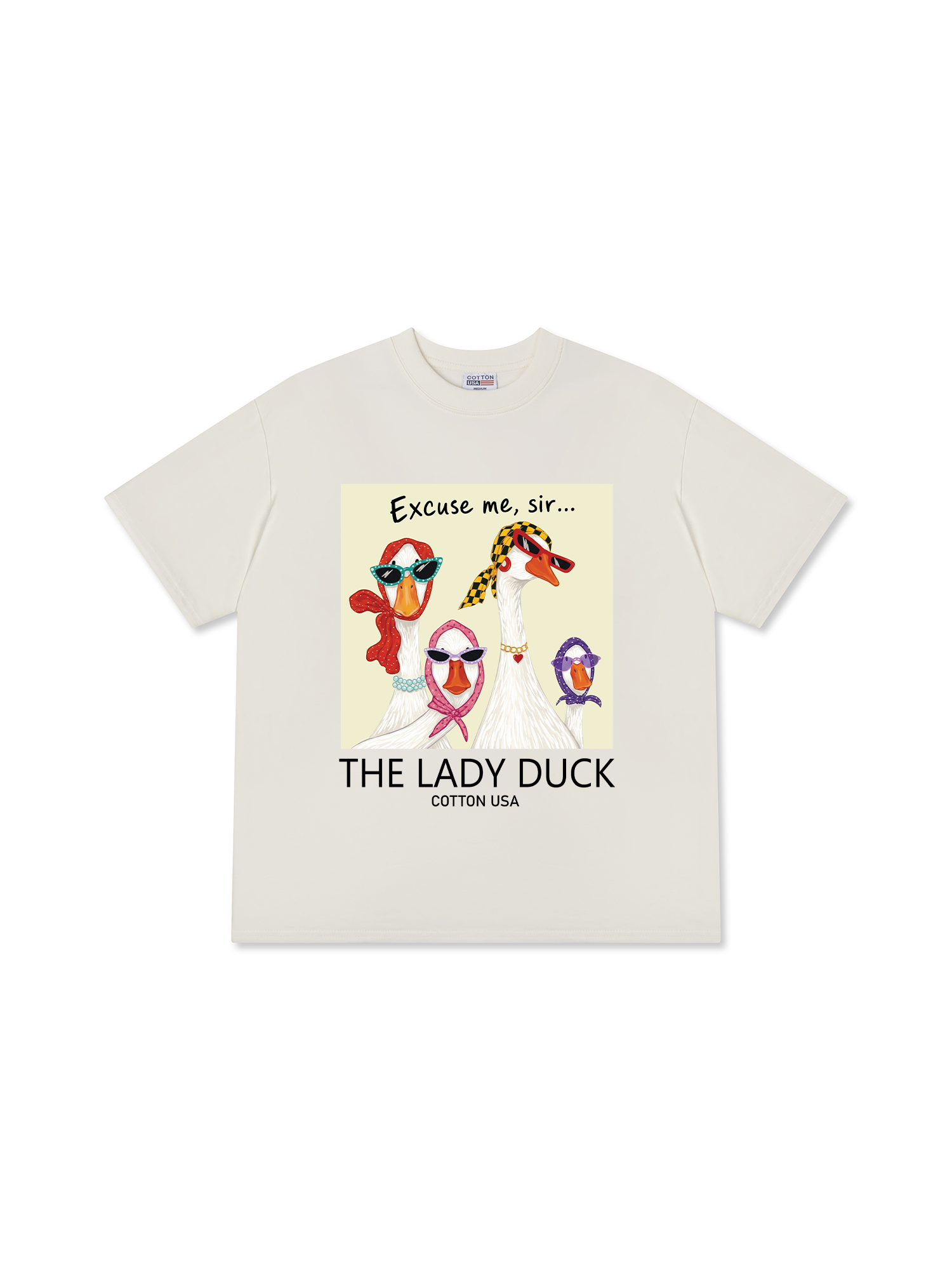 Áo Thun Relaxed Fit Farrm Lady Duck