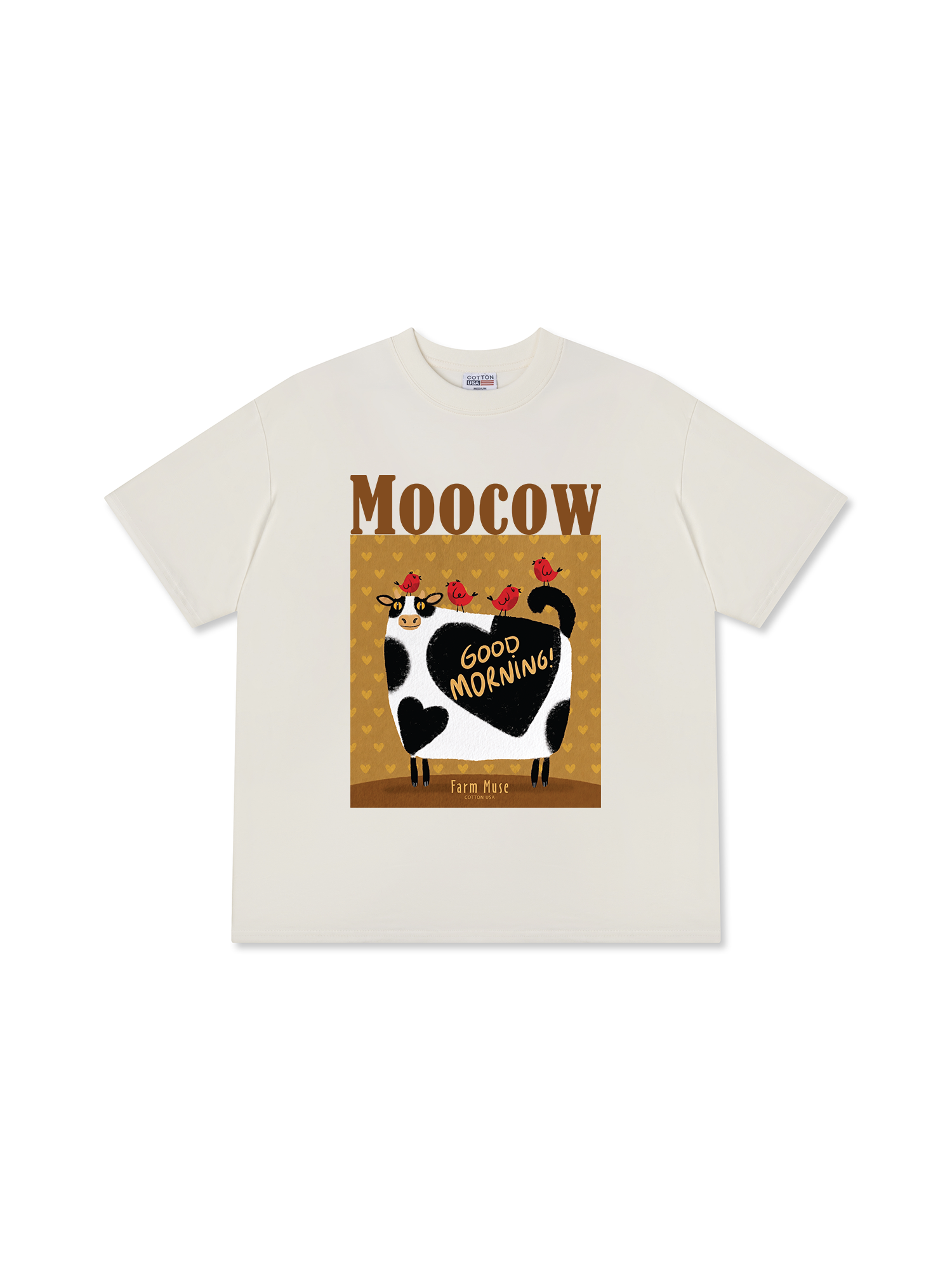 Áo Thun Relaxed Fit Farm Moocow Good Morning
