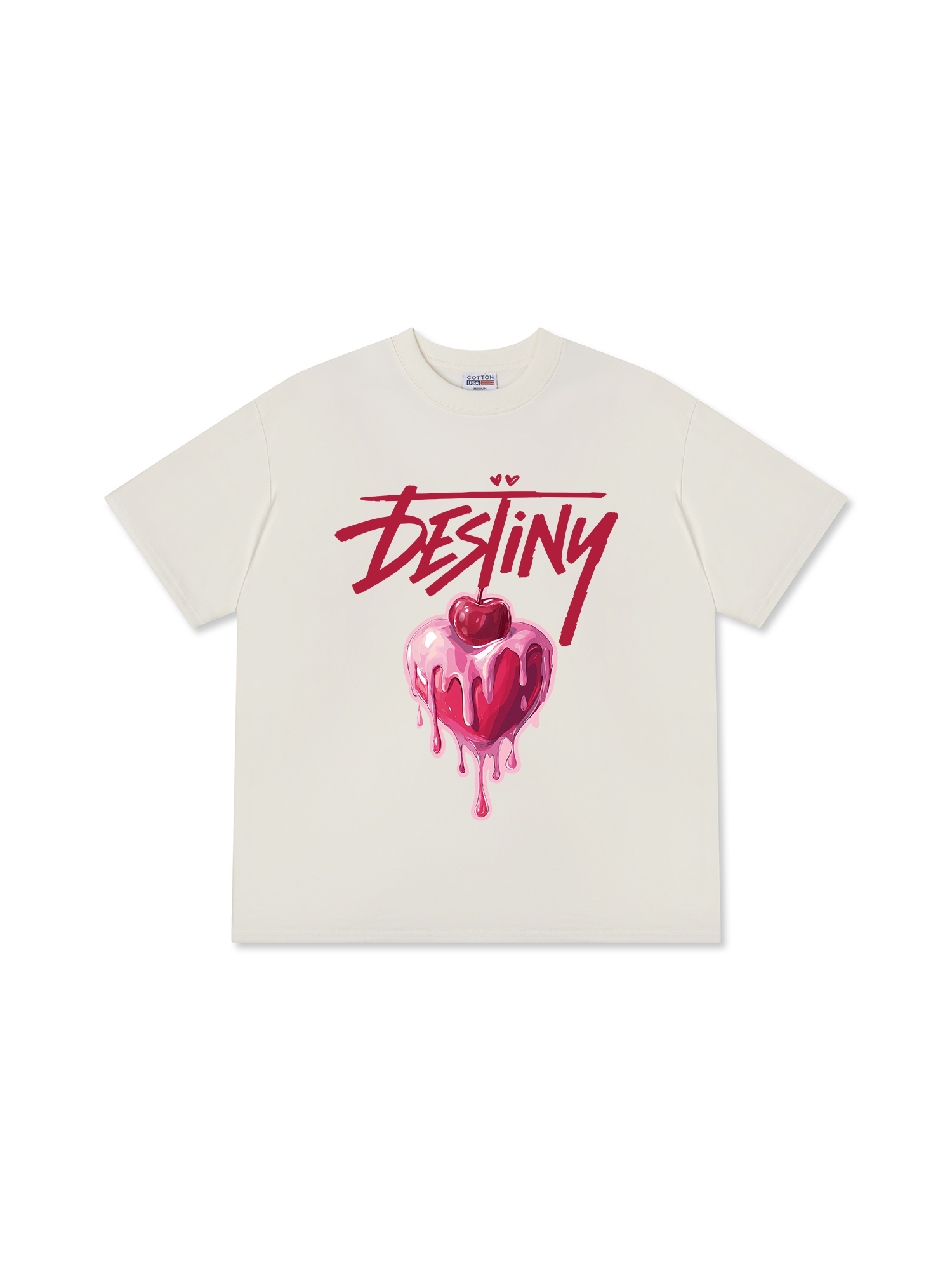 Áo Thun Relaxed Fit Destiny Cherry Heart