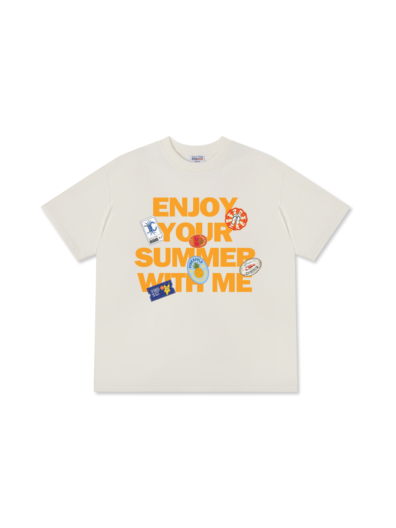 Áo Thun Relaxed Fit Tropical Enjoy Your Summer With Me
