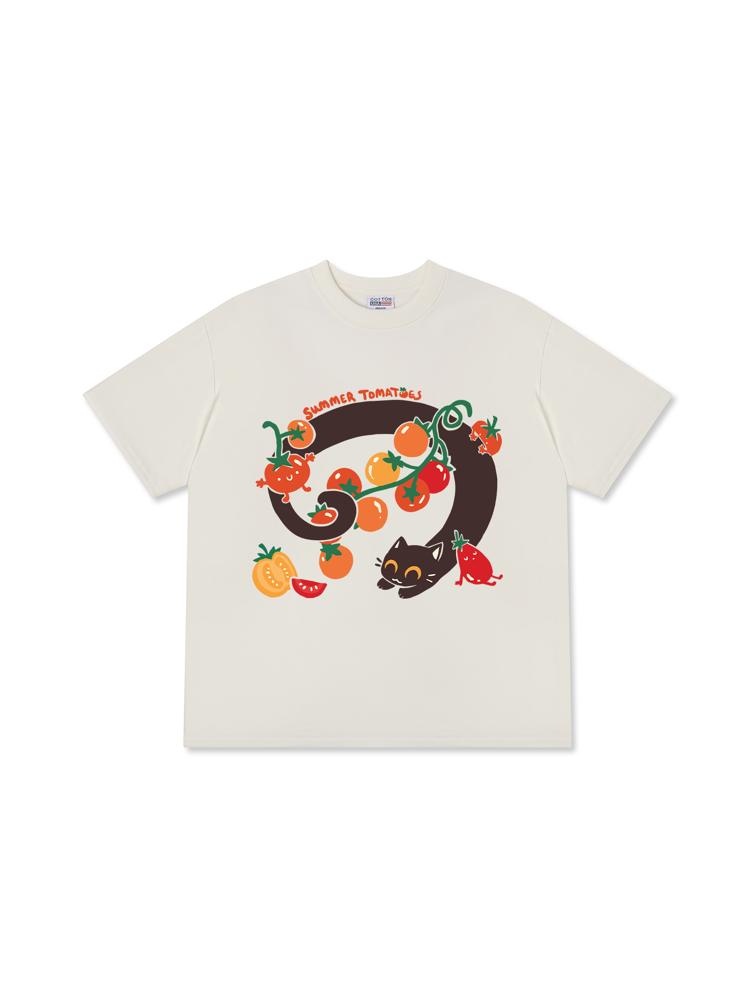 Áo Thun Relaxed Fit Yummy Mood Summer Tomatoes