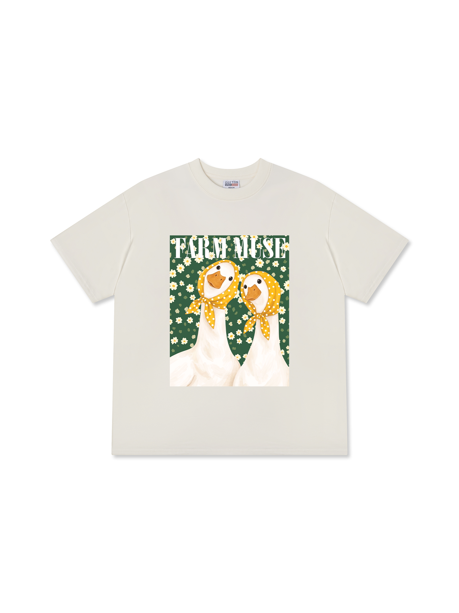 Áo Thun Relaxed Fit Farm Muse Duck Couple