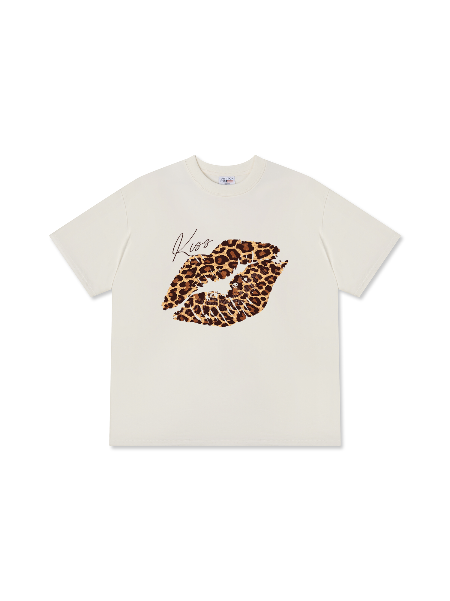 Áo Thun Relaxed Fit Urban Leopard Kiss Lip
