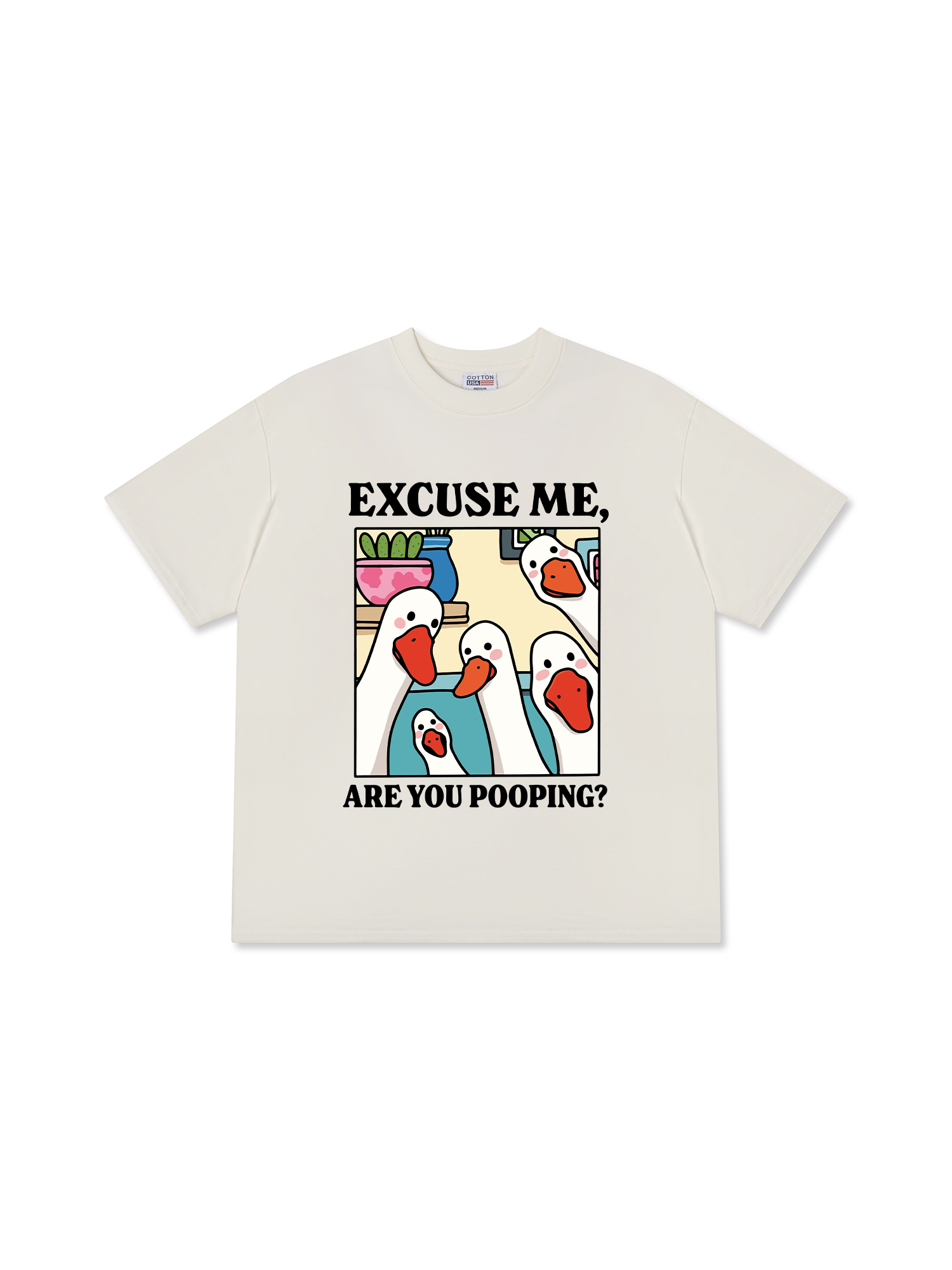 Áo Thun Relaxed Fit Farm Excuse Me, Are You Pooping