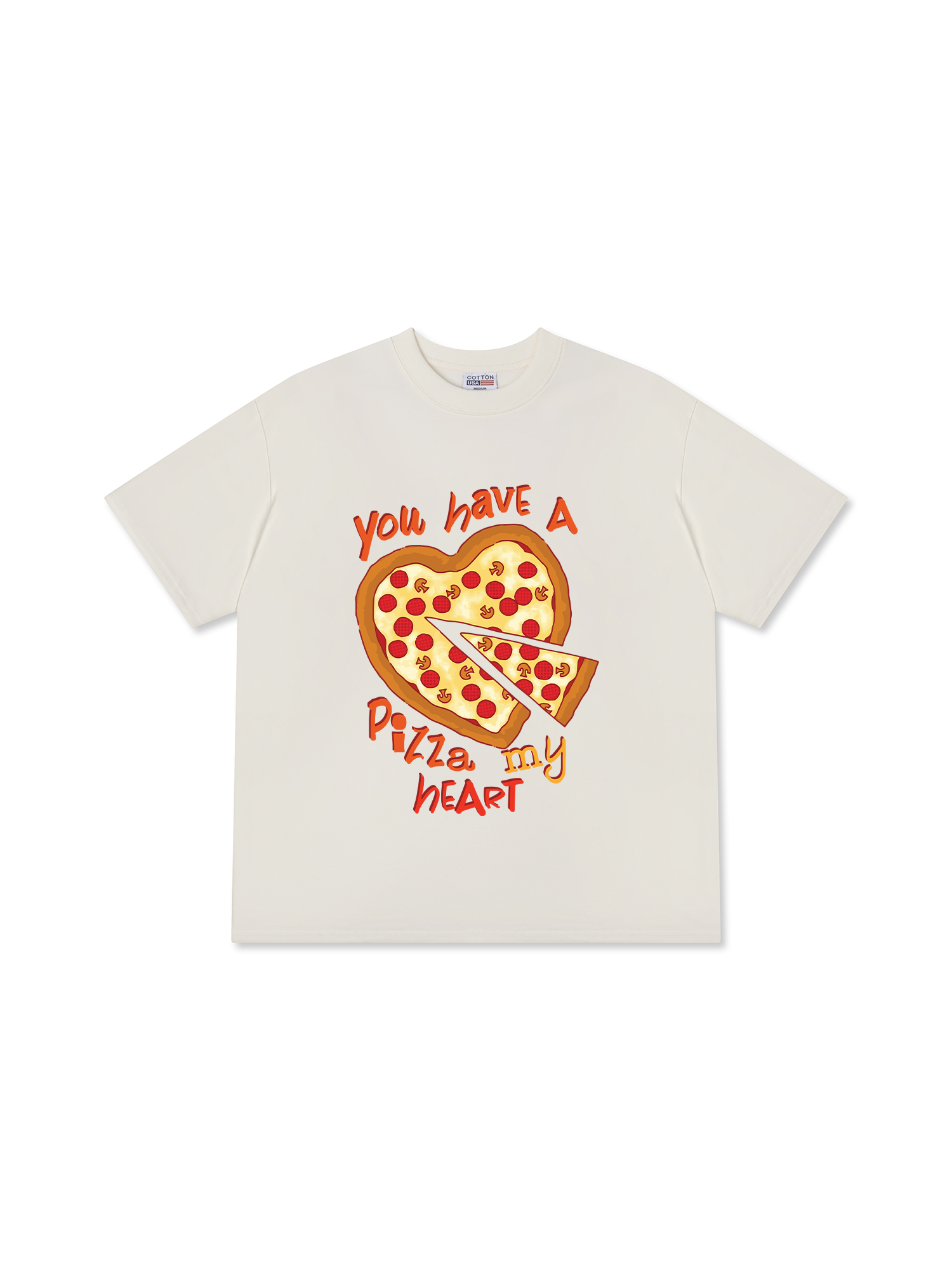 Áo Thun Relaxed Fit Yumy Mood You Have A Pizza