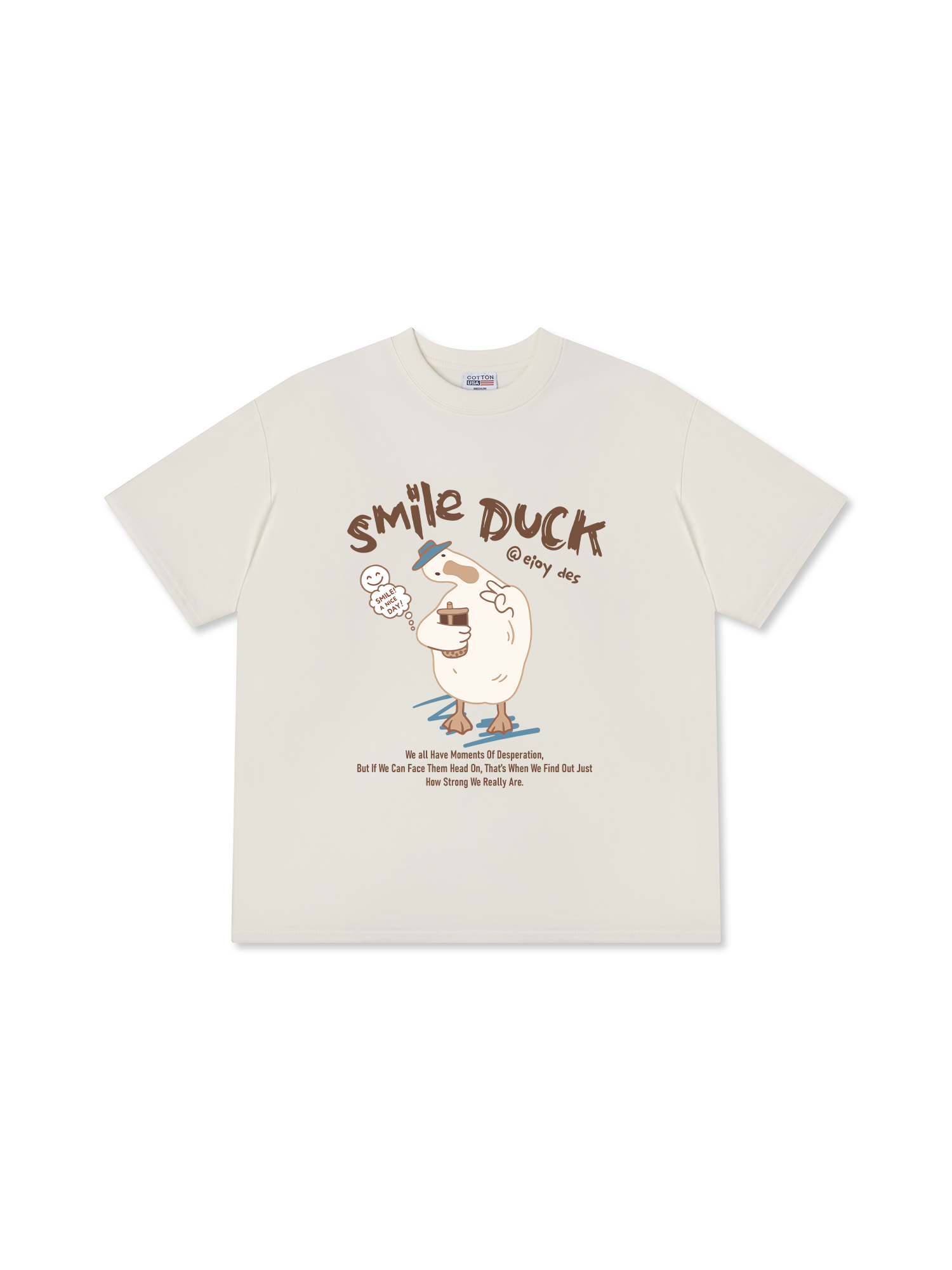 Áo Thun Relaxed Fit Farm Smile Duck