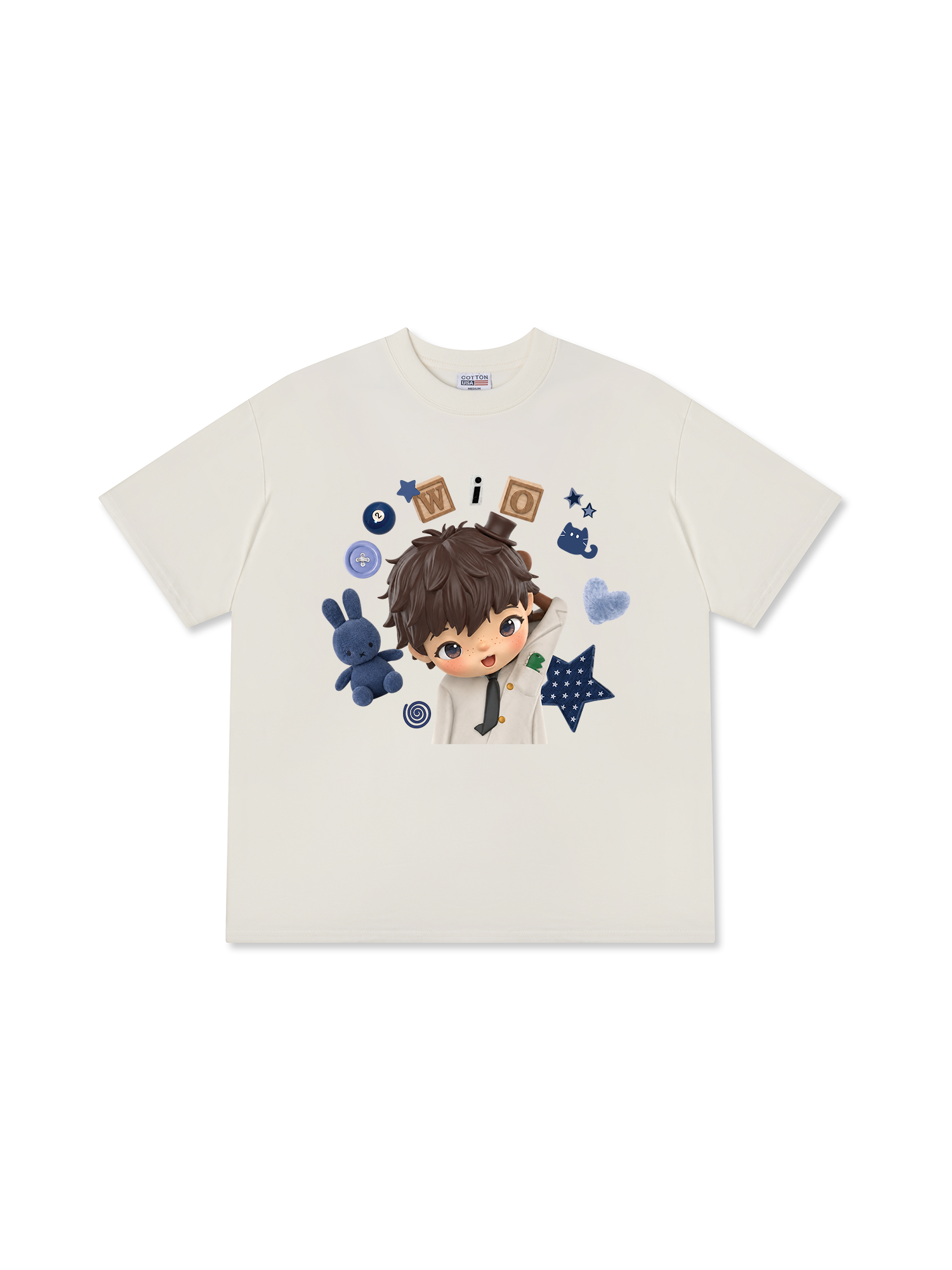 Áo Thun Relaxed Fit Cute Gang Wio