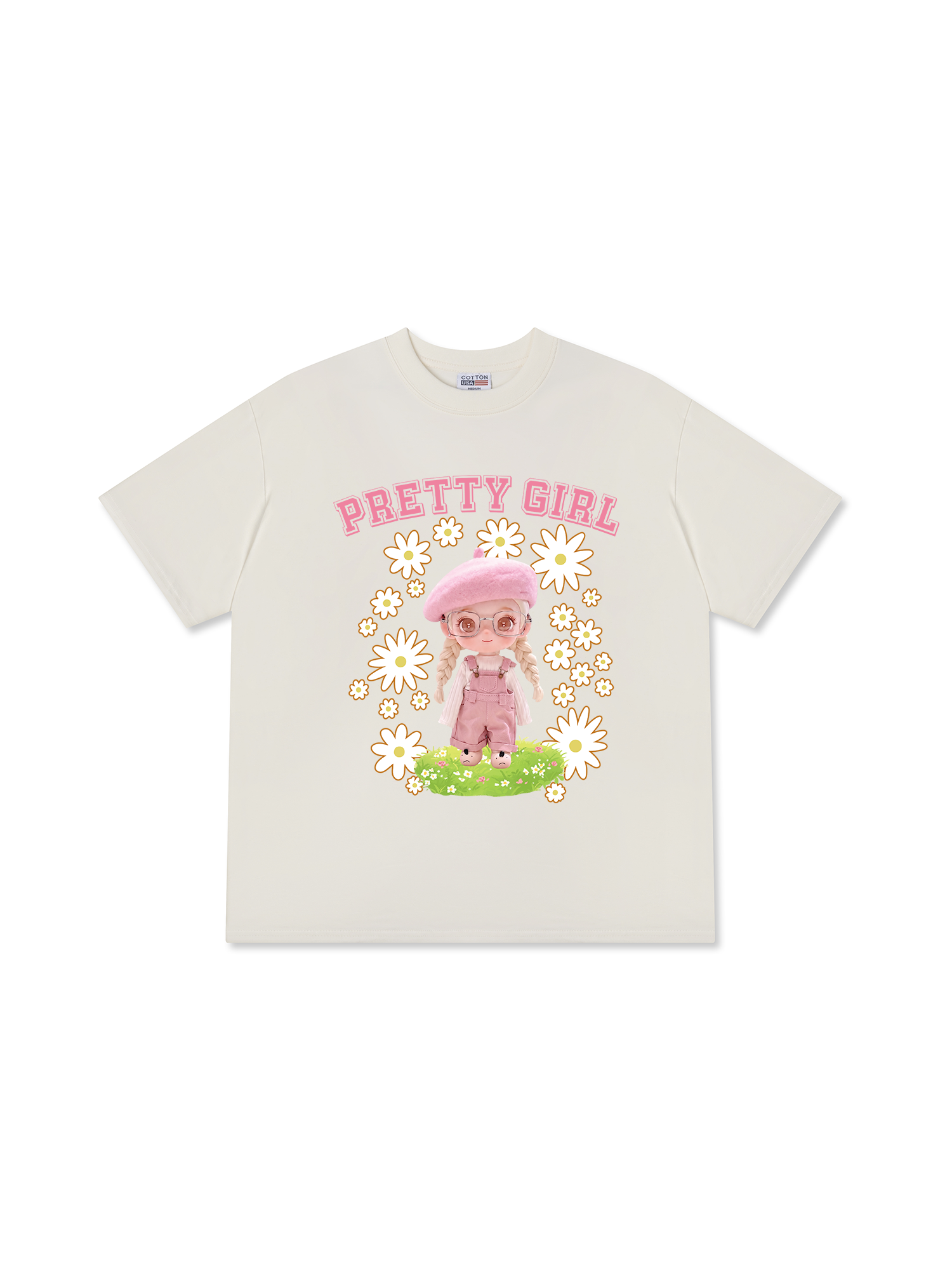 Áo Thun Relaxed Fit Cute Gang Pretty Girl