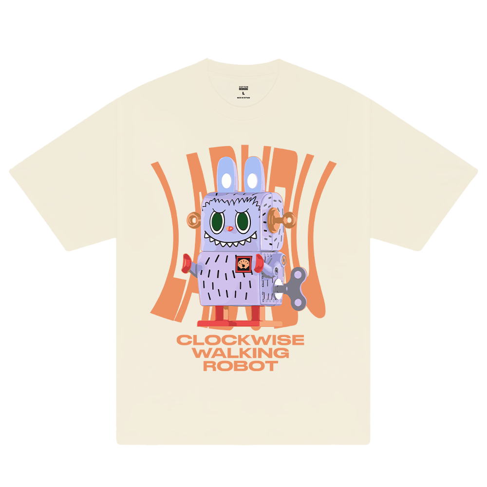 Labubu Clockwise Walking Robot T-Shirt