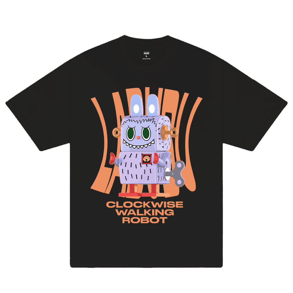 Labubu Clockwise Walking Robot T-Shirt