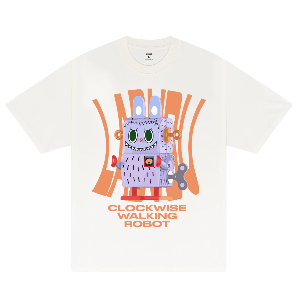 Labubu Clockwise Walking Robot T-Shirt