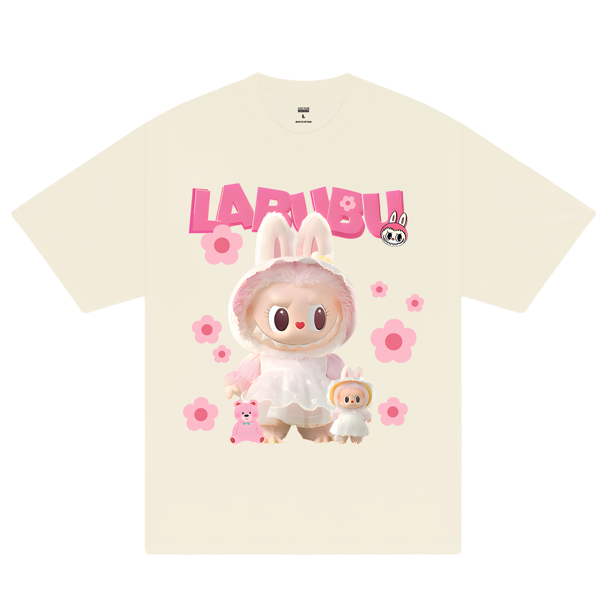 Labubu Cute Pink Flower T-Shirt