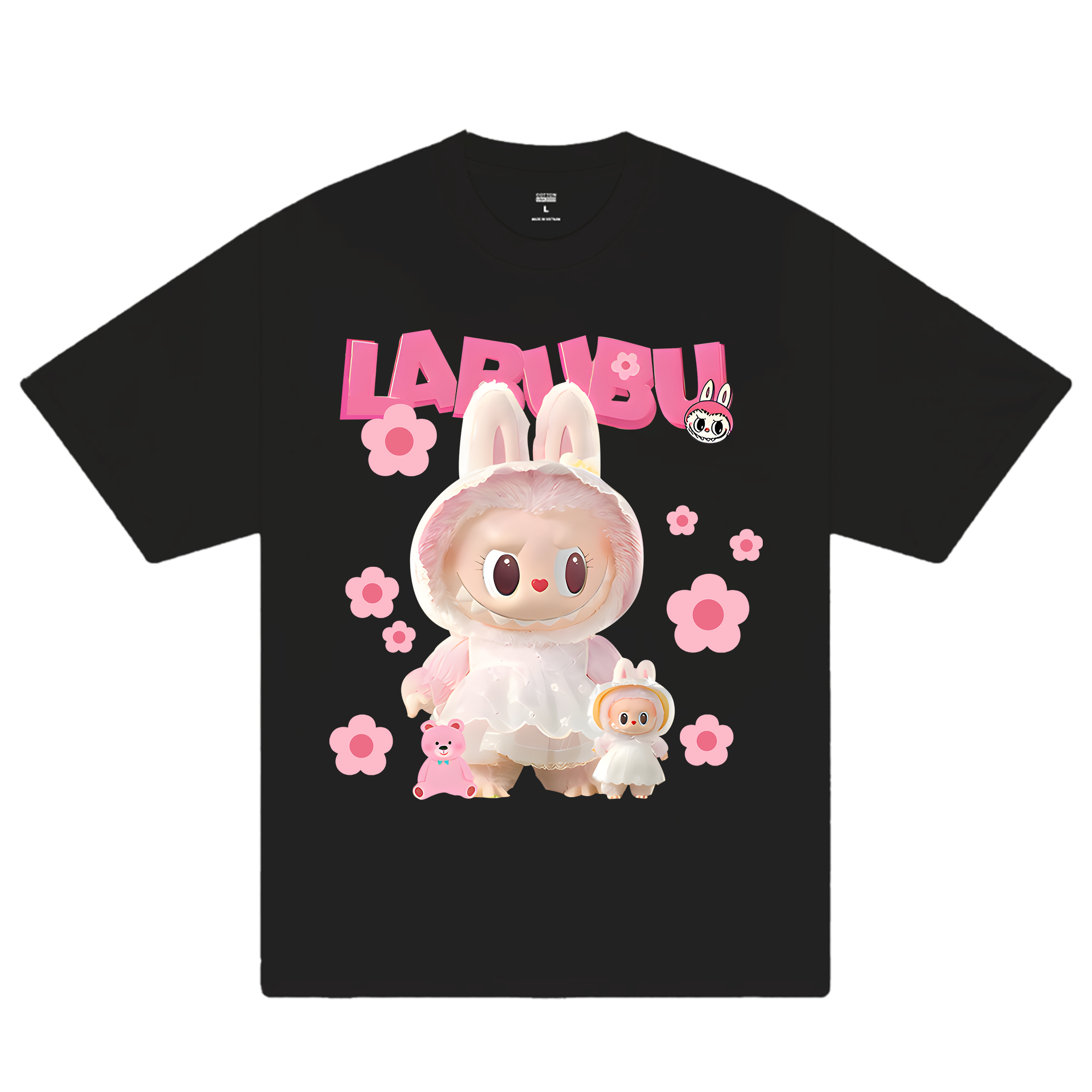 Labubu Cute Pink Flower T-Shirt