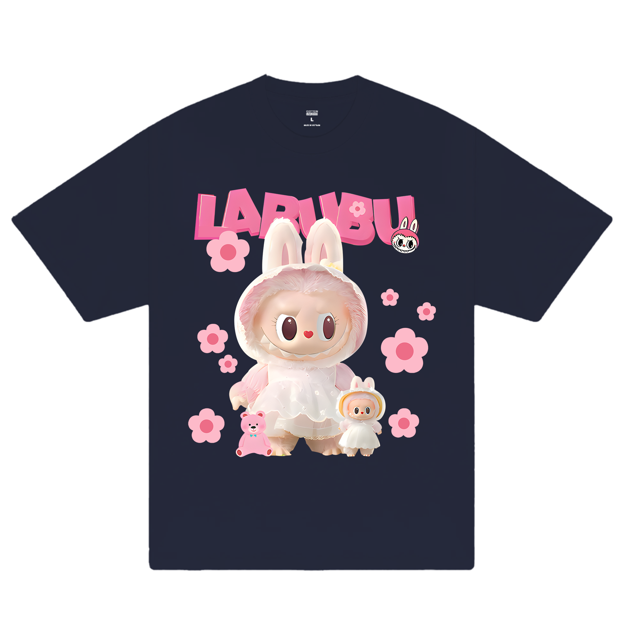 Labubu Cute Pink Flower T-Shirt