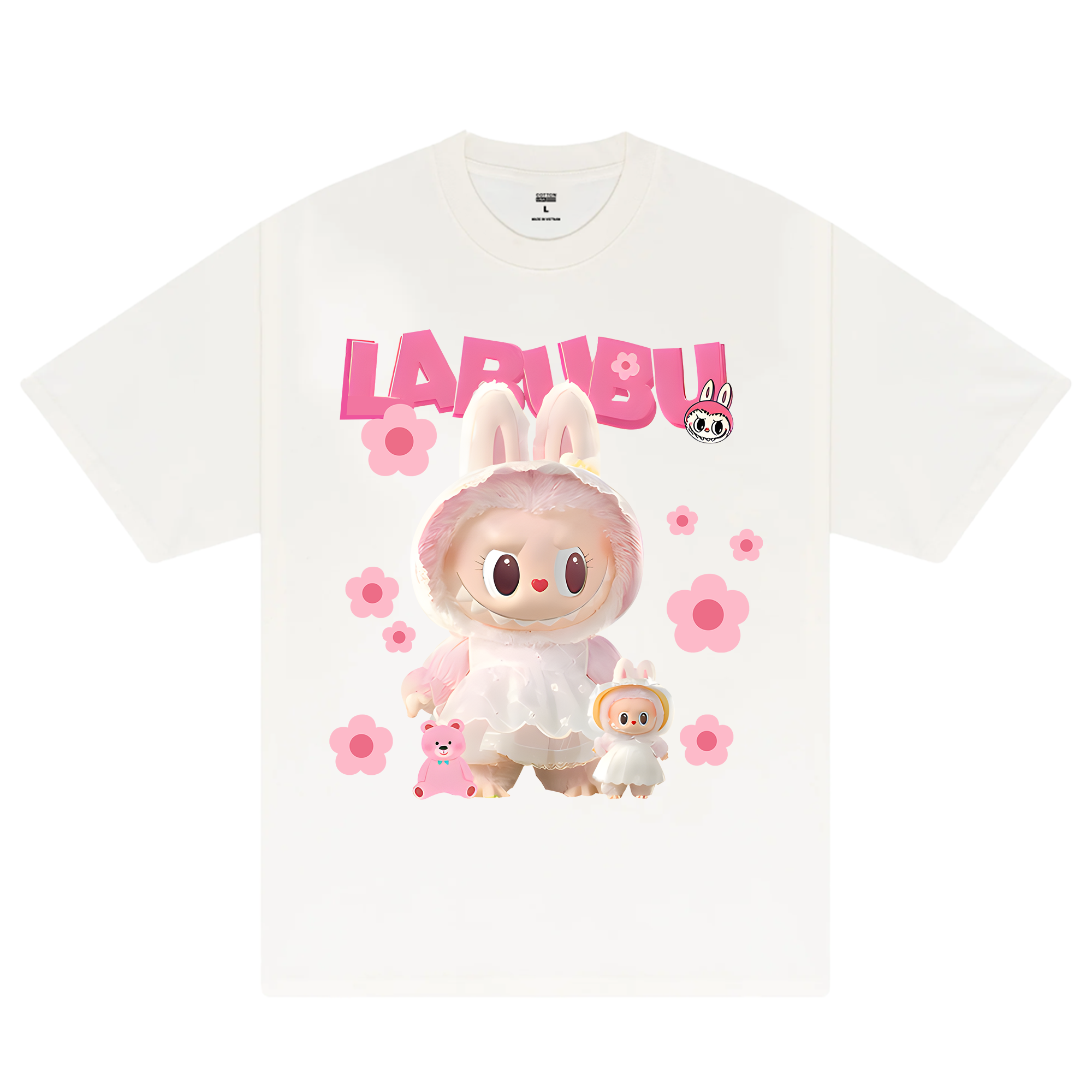 Labubu Cute Pink Flower T-Shirt