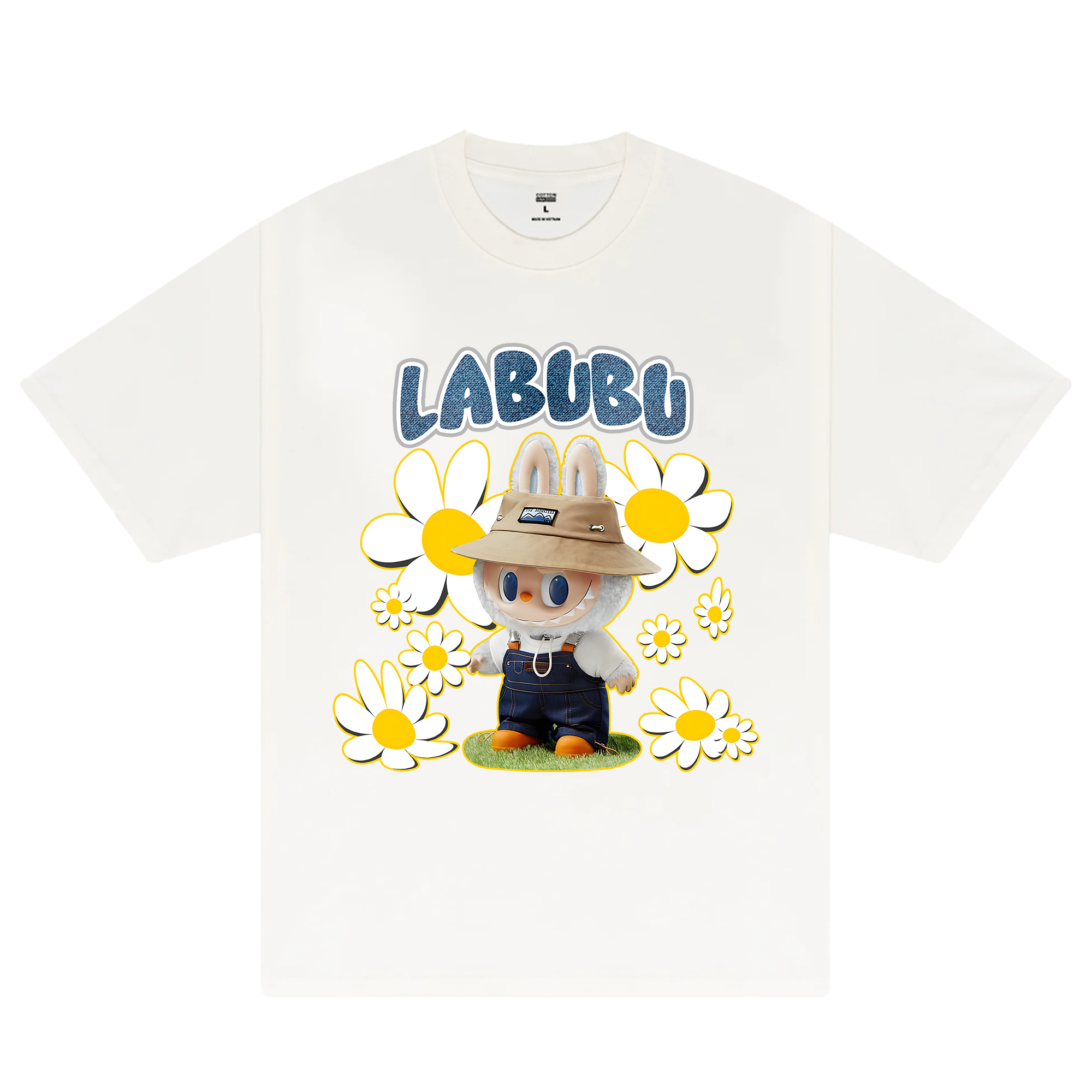 Labubu With Daisy Flower T-Shirt