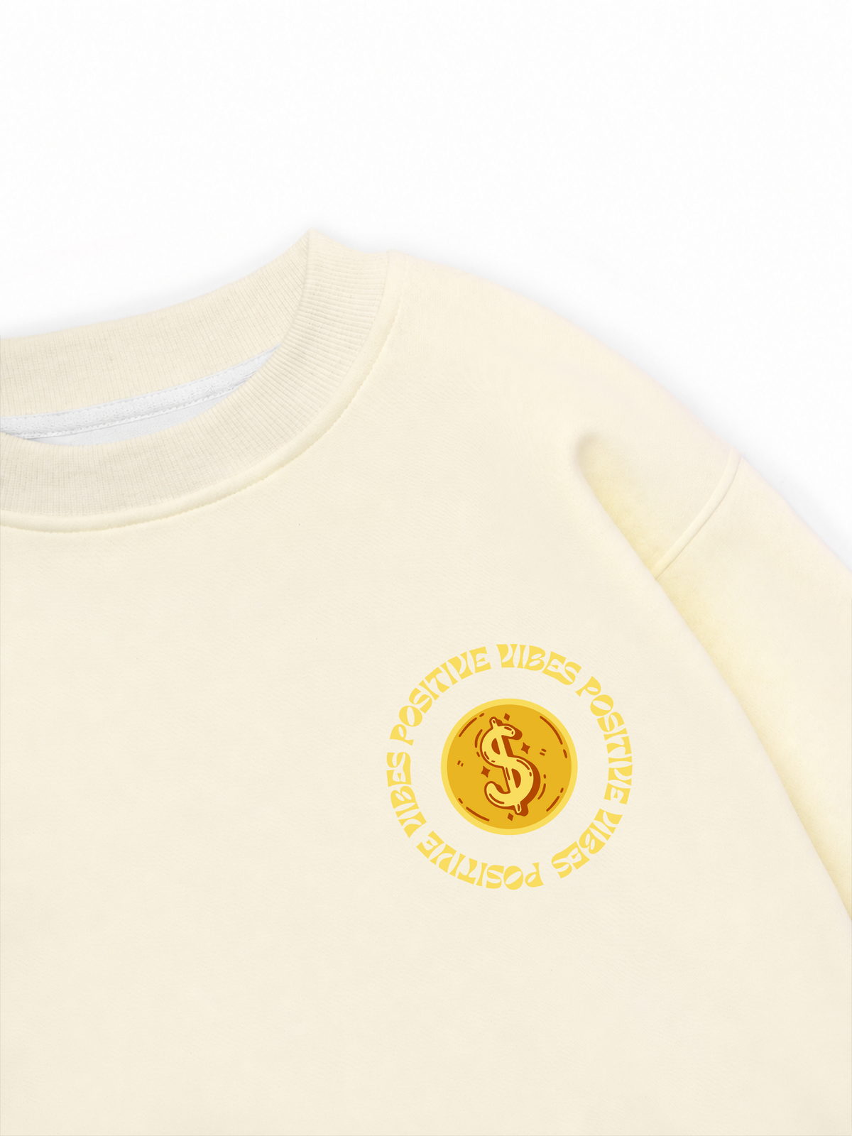 Áo Sweater Nỉ Hai Da Money Positive Vibe